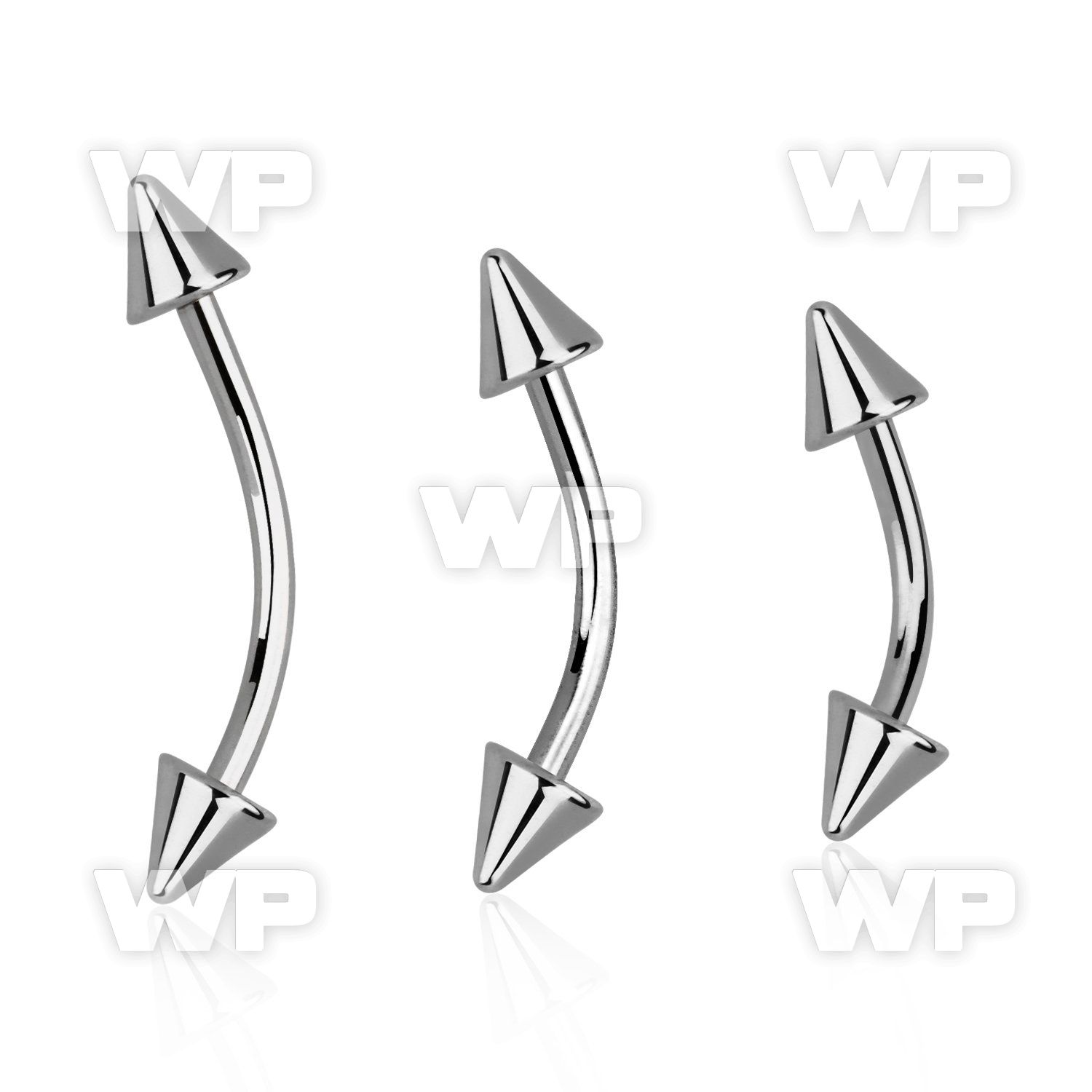 4uwkp6u 316l steel micro banana 0 8mm 3mm cones eyebrow piercing
