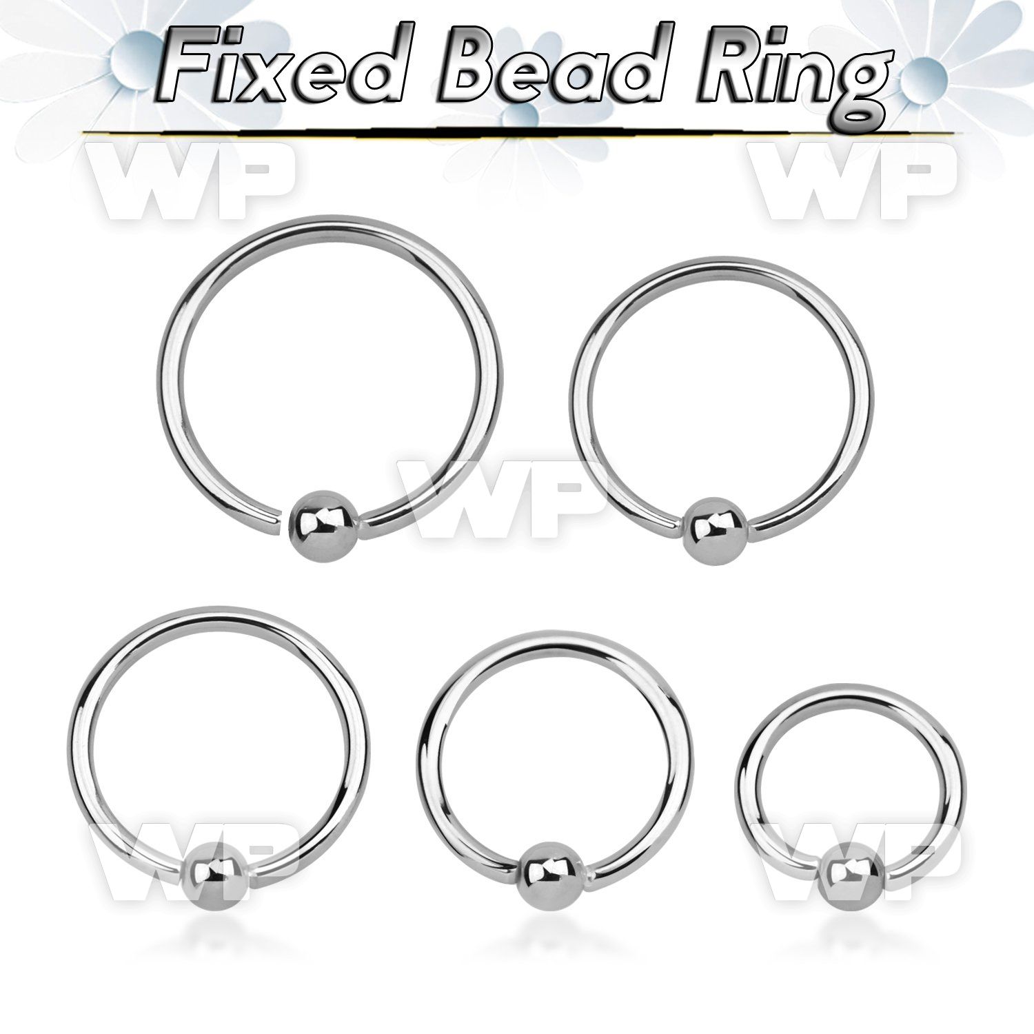 4w1akp surgical steel fixed bead ring 0 8mm 2mm ball ear lobe piercing