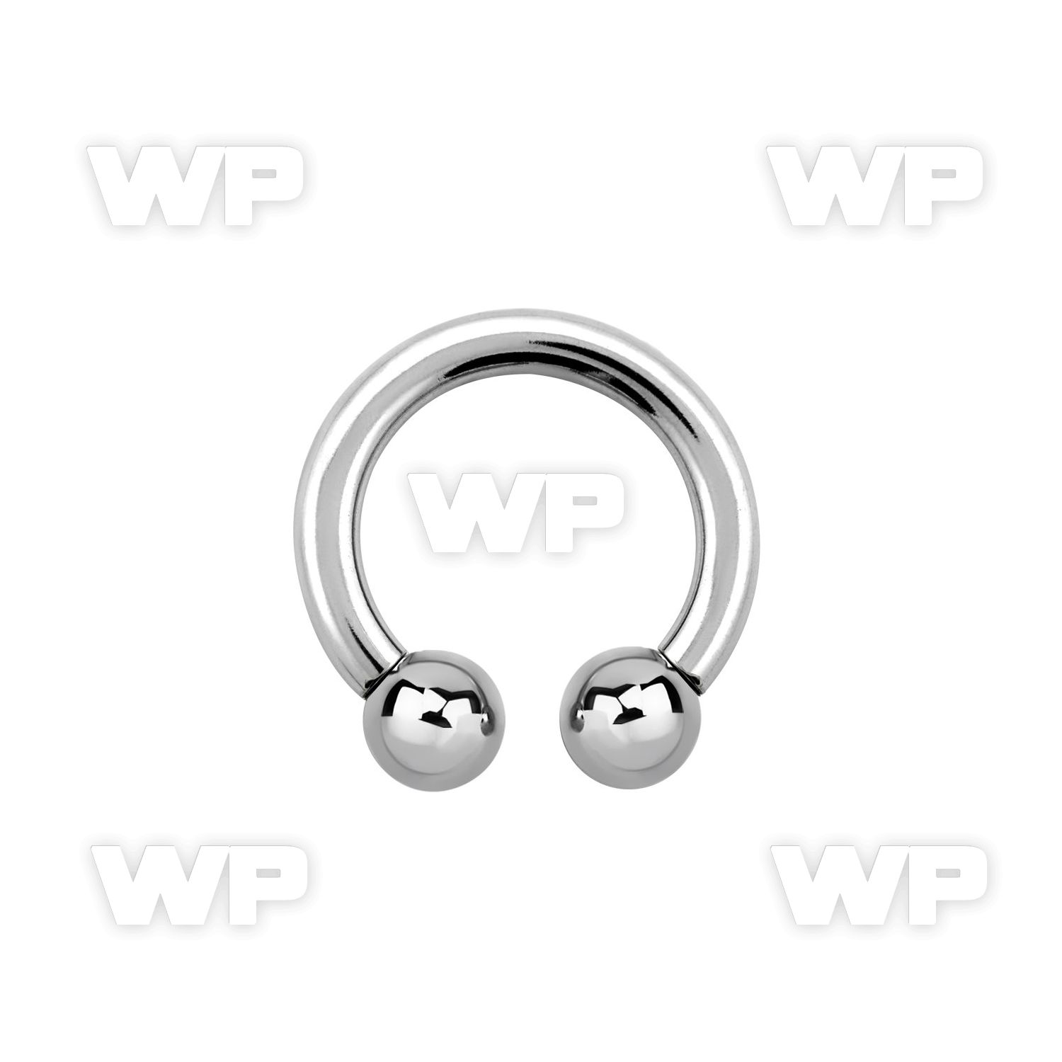 64ay surgical steel cbr horseshoe 4mm internally threaded 8mm belly piercing