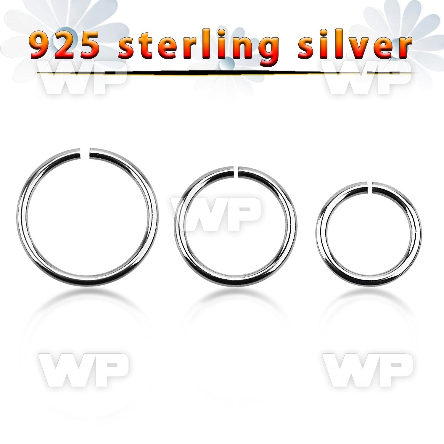 7i3wbey silver 925 seamless ring 1 2mm diameter measured on the tragus piercing
