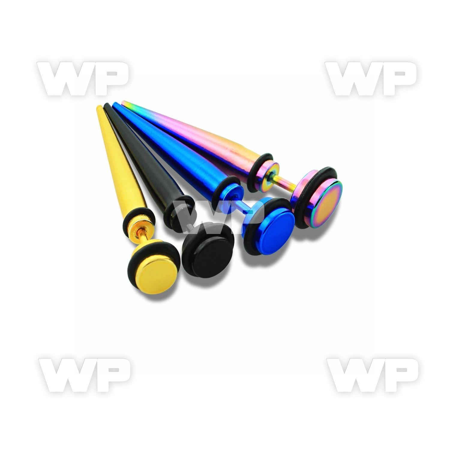 8rrm ion plated surgical steel fake taper o ring s size 6mm belly piercing