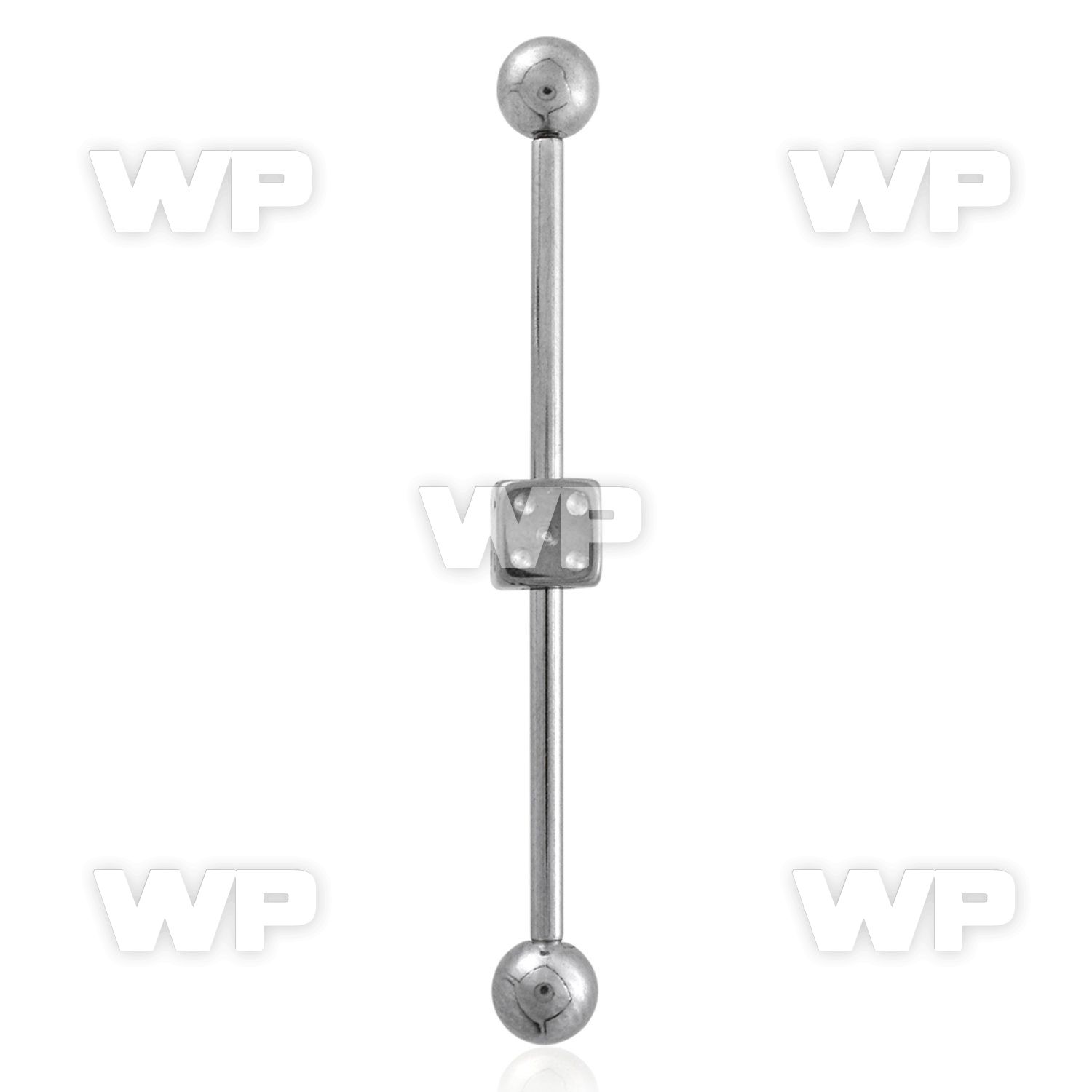 8u13xe 316l steel industrial barbell 1 6mm lower 5mm balls 31 