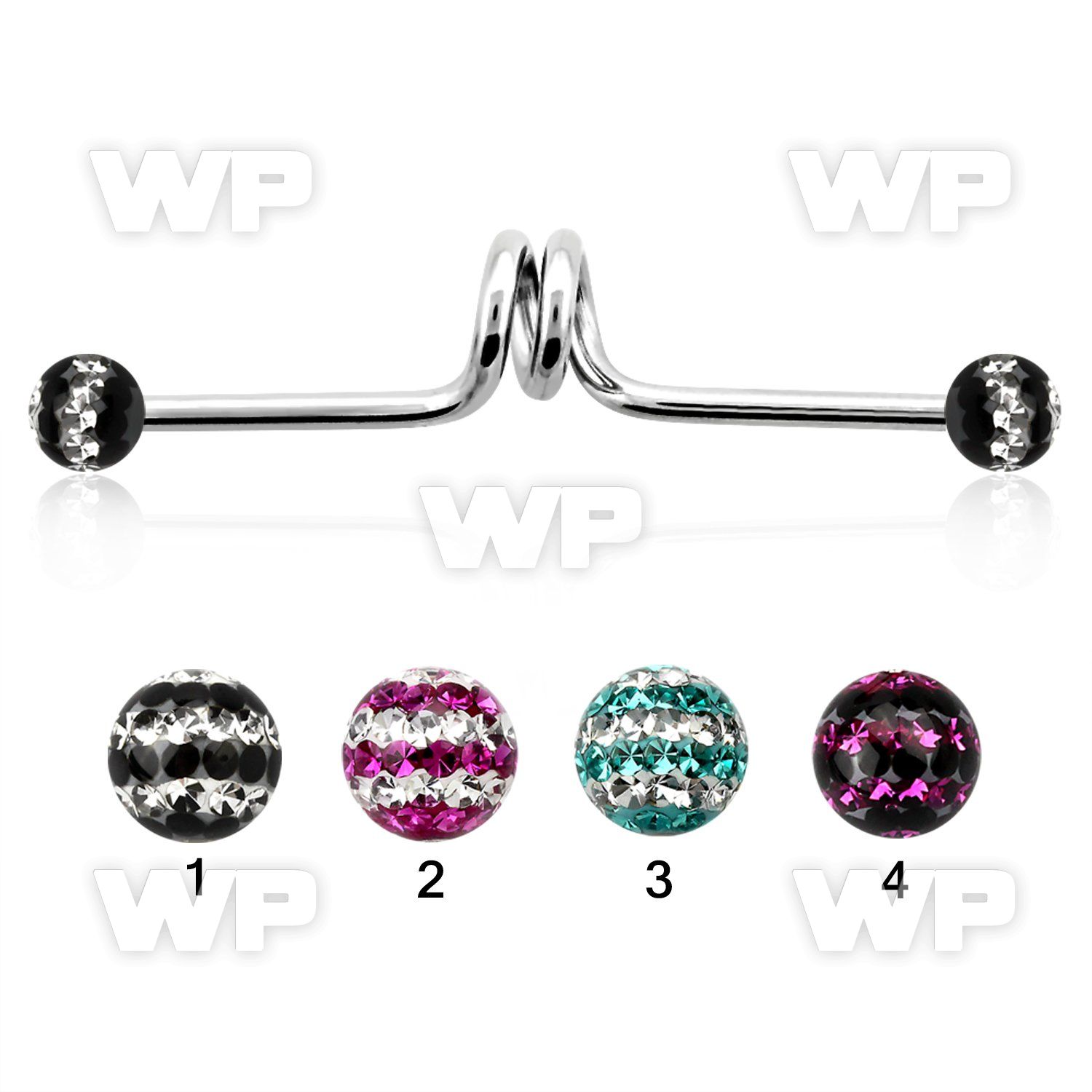 8u6das1 316l steel industrial twister barbell 1 6mm 5mm multi 