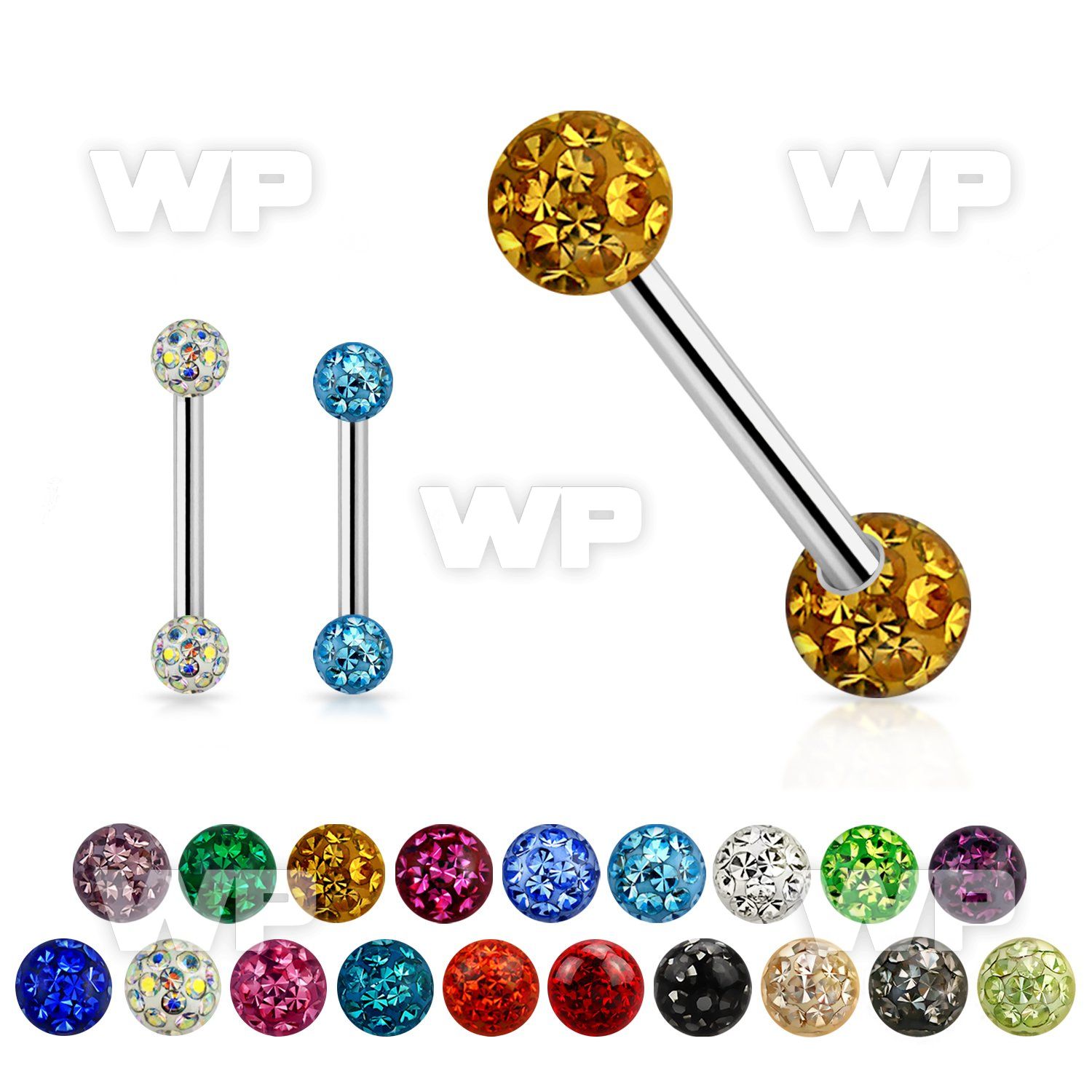 8udas 316l steel industrial barbell 1 6mm double 5mm multi cry 