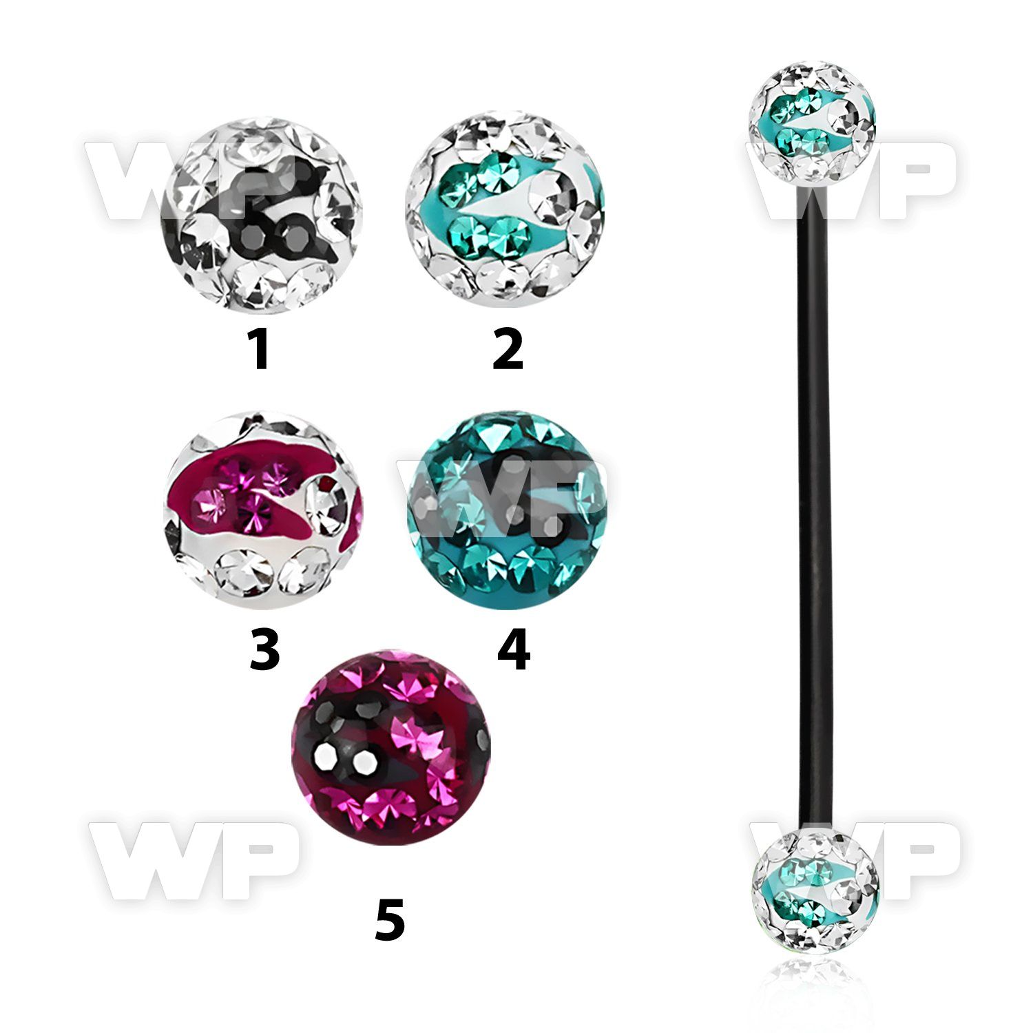 8urdas6 ion plated 316l steel industrial barbell 1 6mm 5mm multi helix piercing