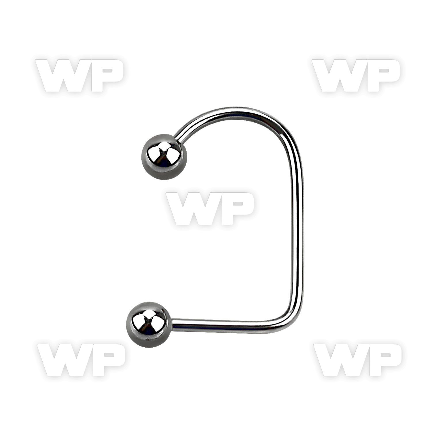 b340 surgical steel vertical labret stud 1 2mm 4mm balls leng lower lip piercing