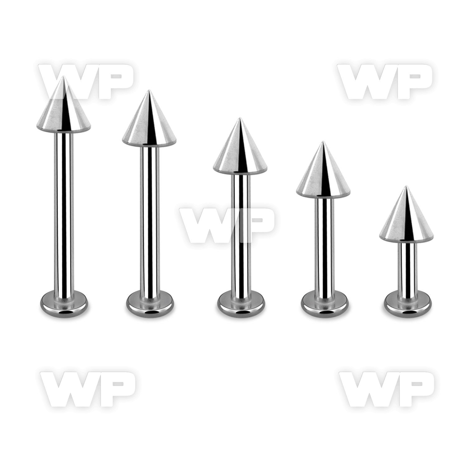 b46u0 surgical steel labret stud 1 6mm 4mm cone lower lip piercing