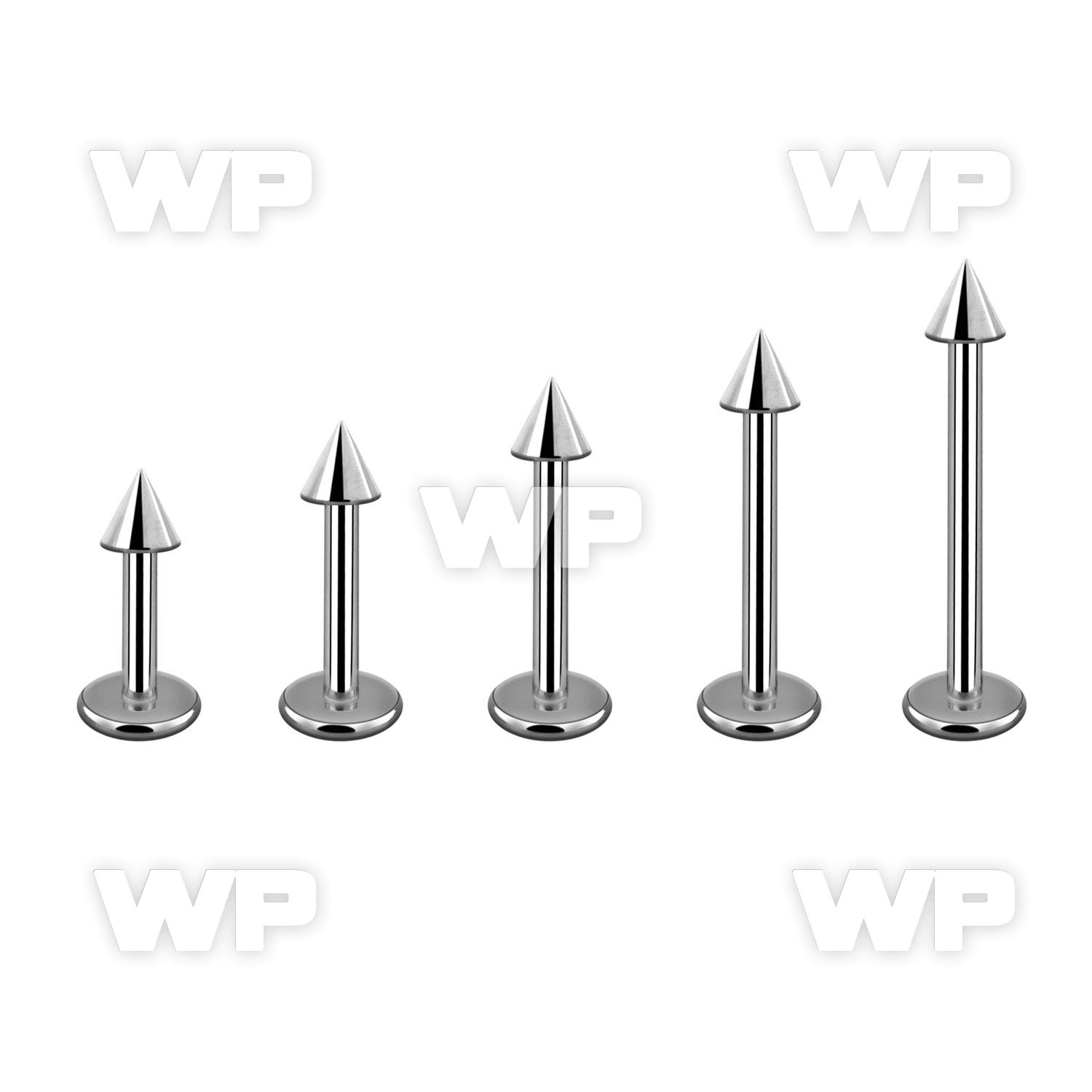 b46uks surgical steel labret stud 1 2mm 2 5mm cone lower lip piercing