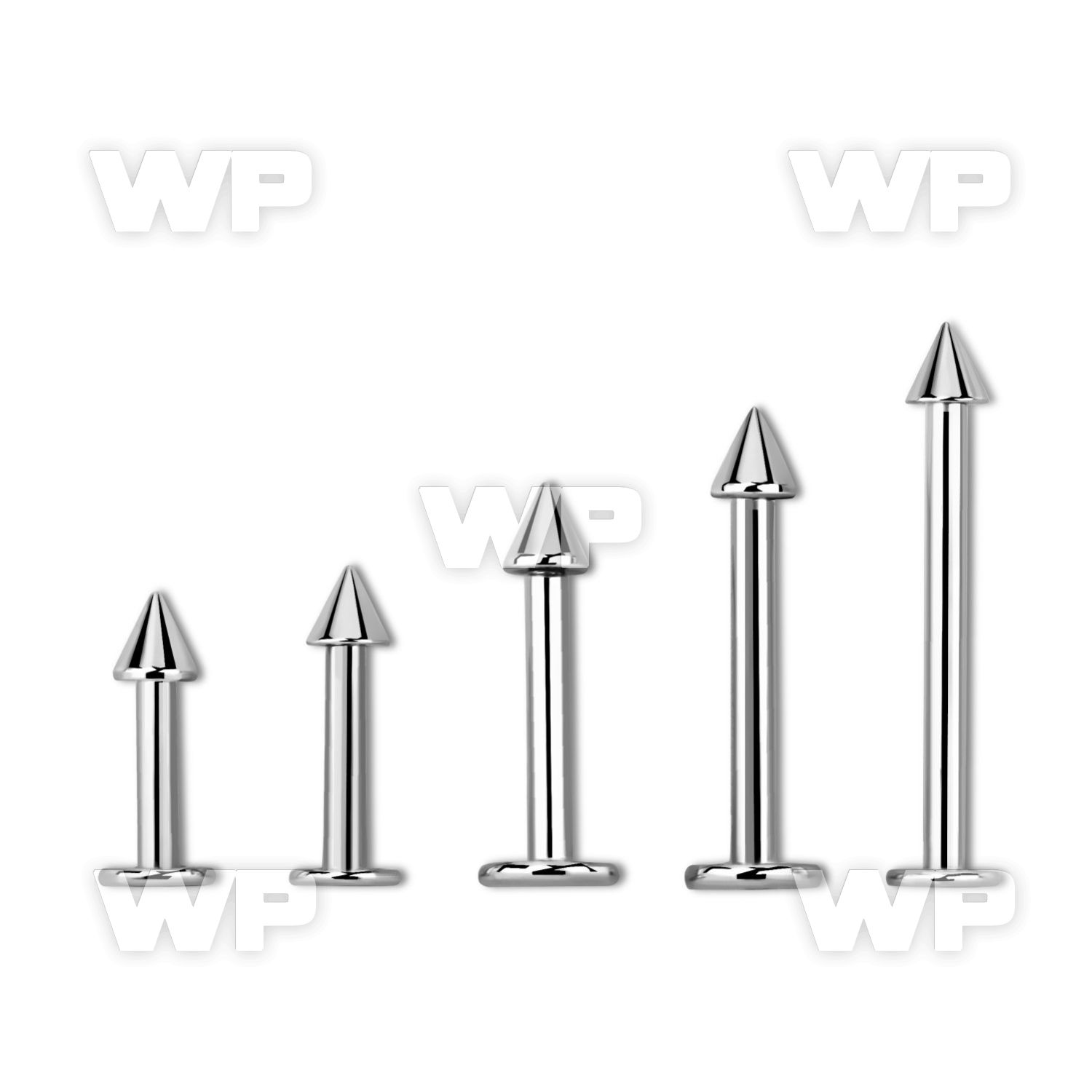 b46uzi surgical steel labret stud 1 6mm 3mm cone lower lip piercing