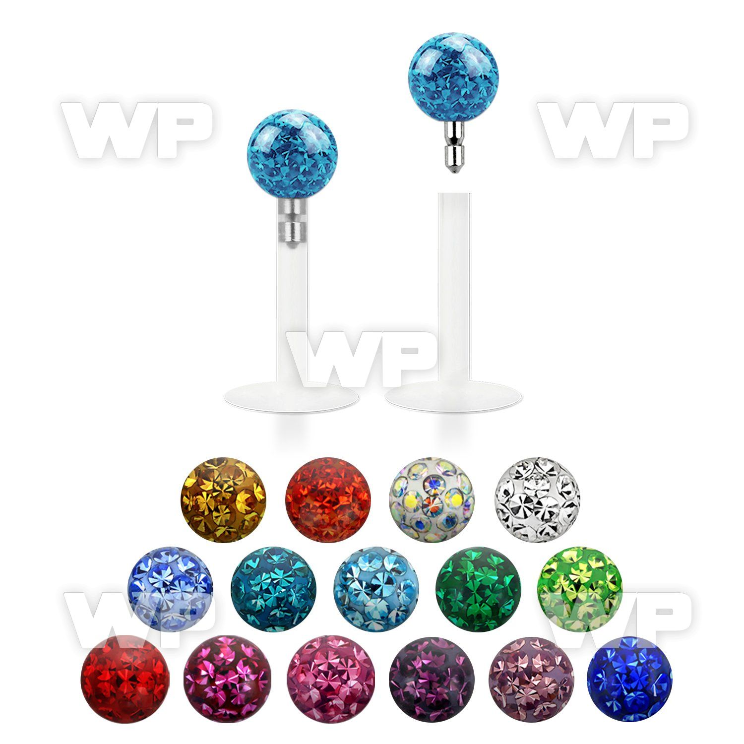 b48da0 bio flex labret 1 2mm 316l steel push in 4mm ferido glue lower lip piercing