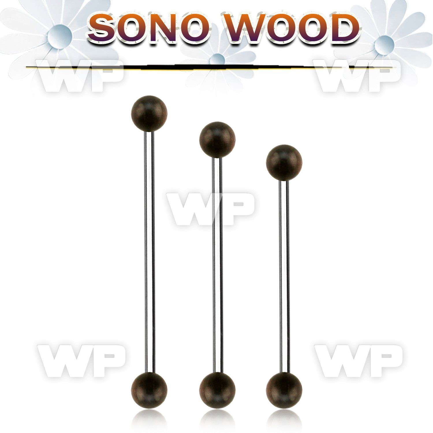bbinsn5 organic industrial barbell w 5mm sono wood balls
