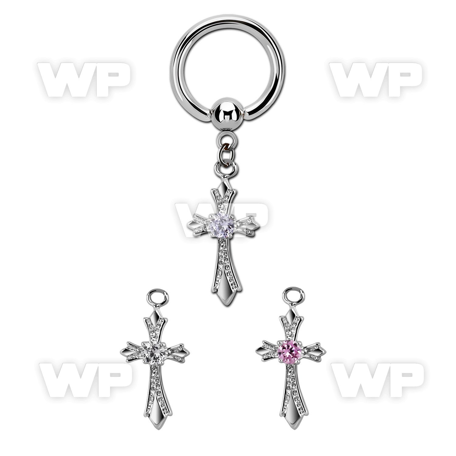 bcrgz379 316l steel bcr 1.6mm w a vintage style cross