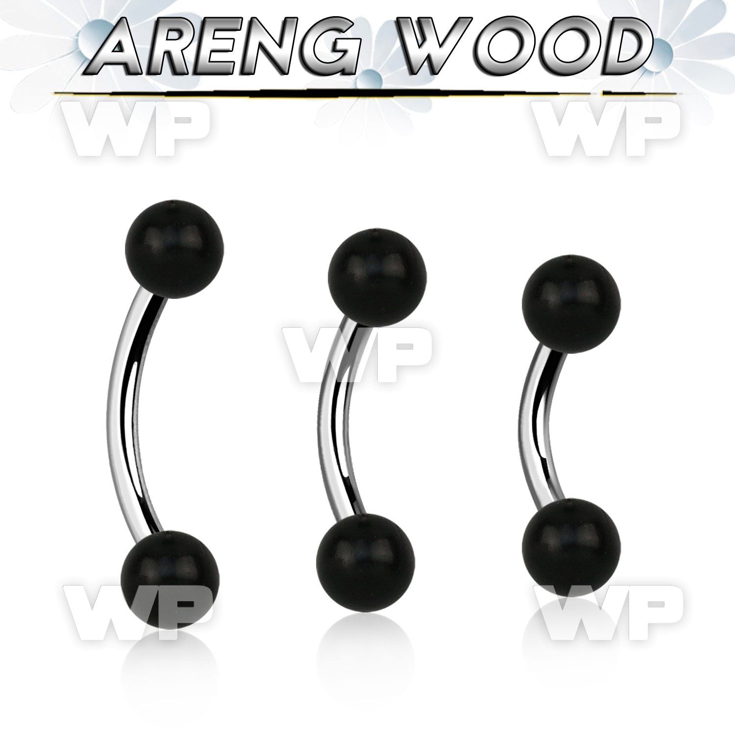 bnar5 organic belly banana w steel post w 5mm areng wood balls