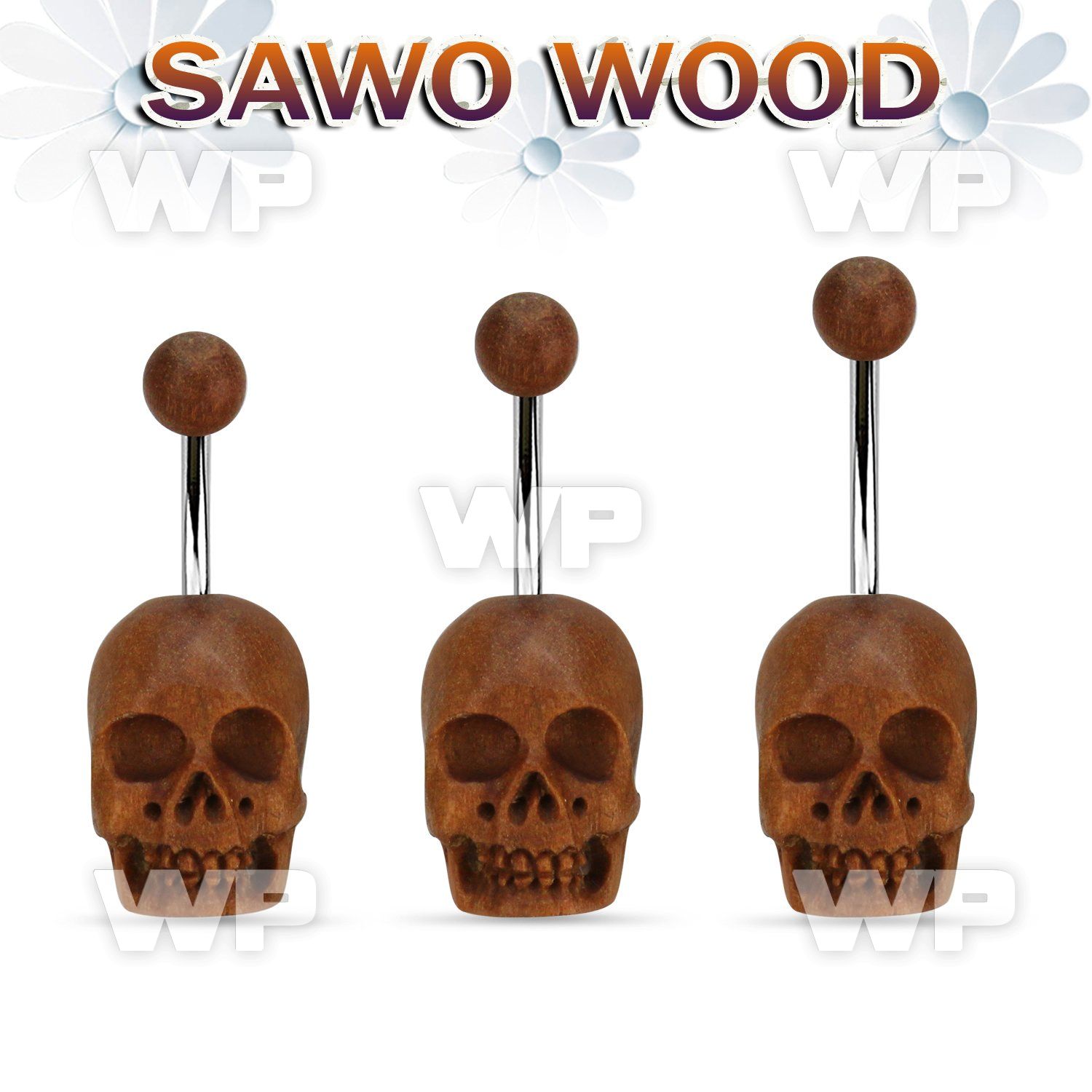 bnsask steel belly banana w hand carved sawo wood skull