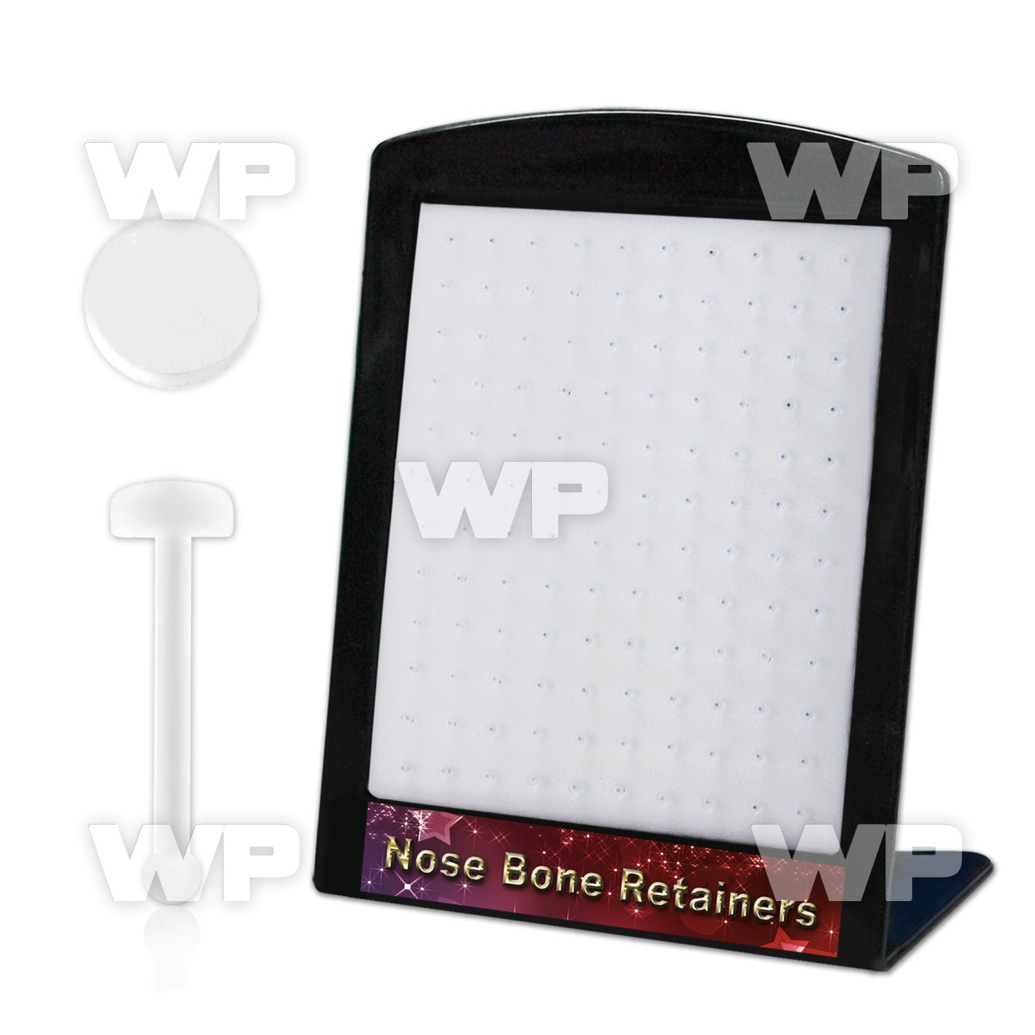 brac15 display w 120 flex nose bone retainer w flat disk top