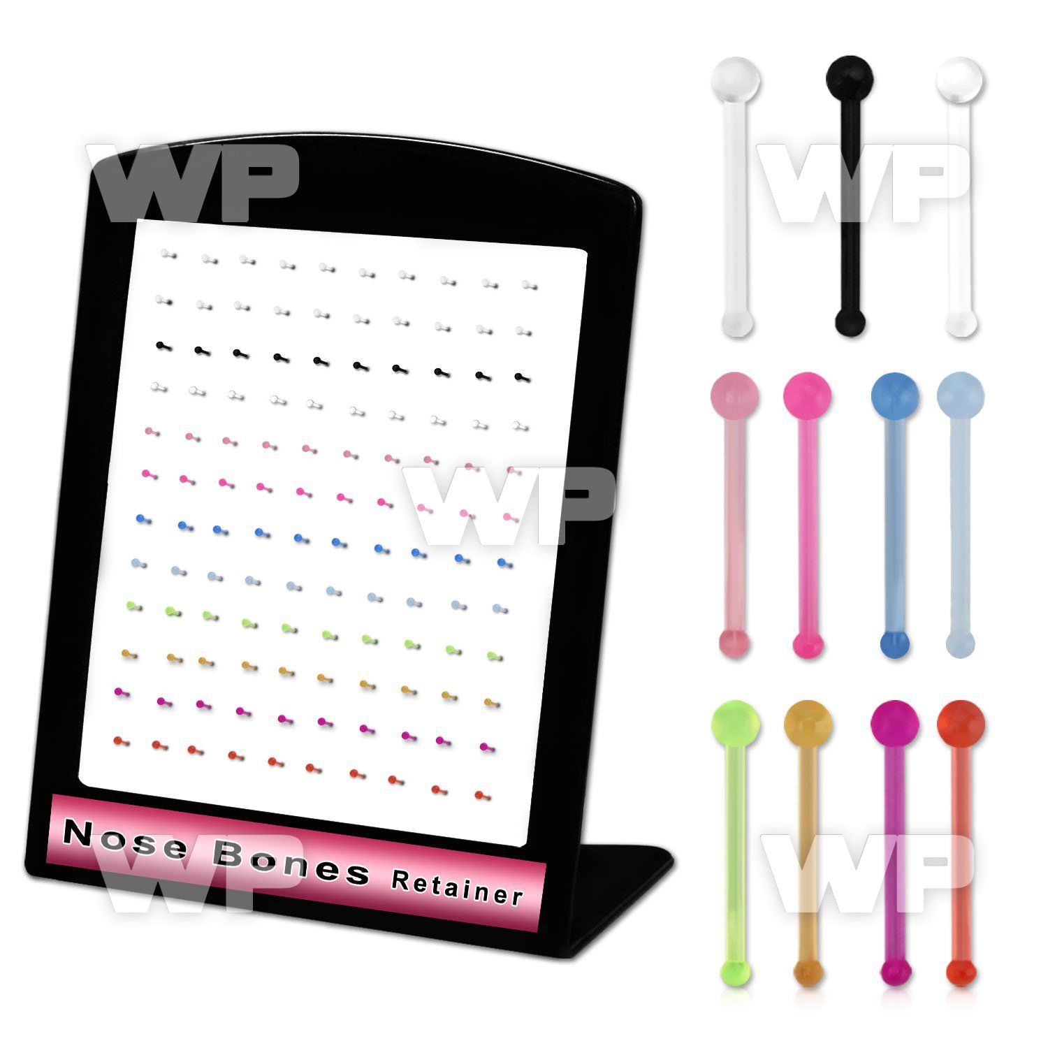 brac29 board w 120 flexible nose bone retainer ball shaped tops