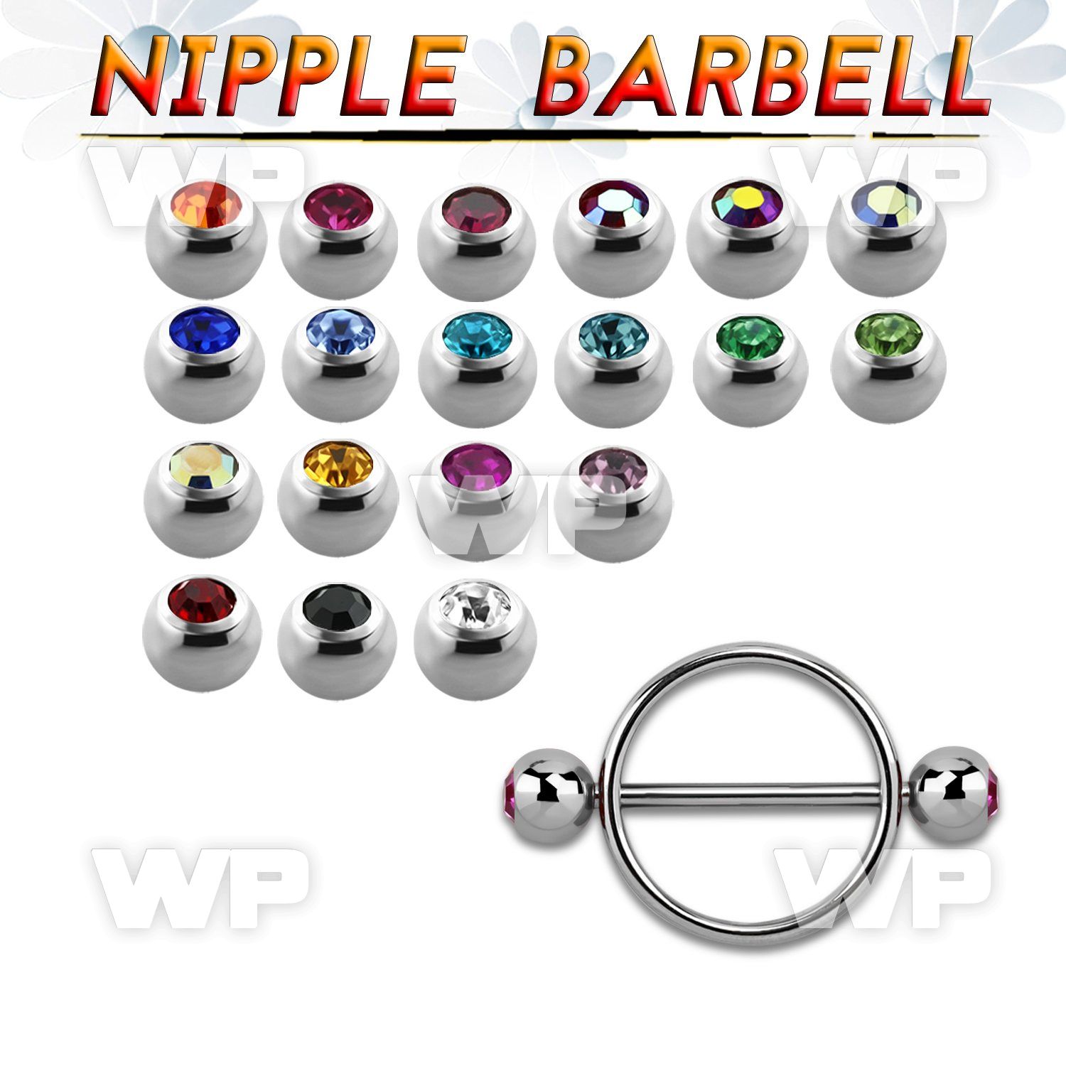 c4umwy surgical steel round nipple shield 1 6mm bar 6mm press nipple piercing