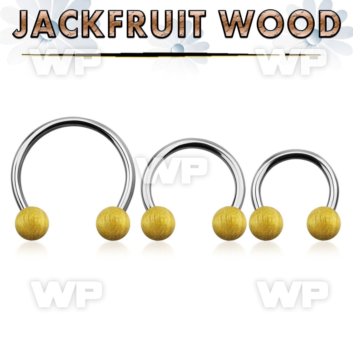 cbmjf8l xxl steel cbr, 14g w 8mm jackfruit wood balls