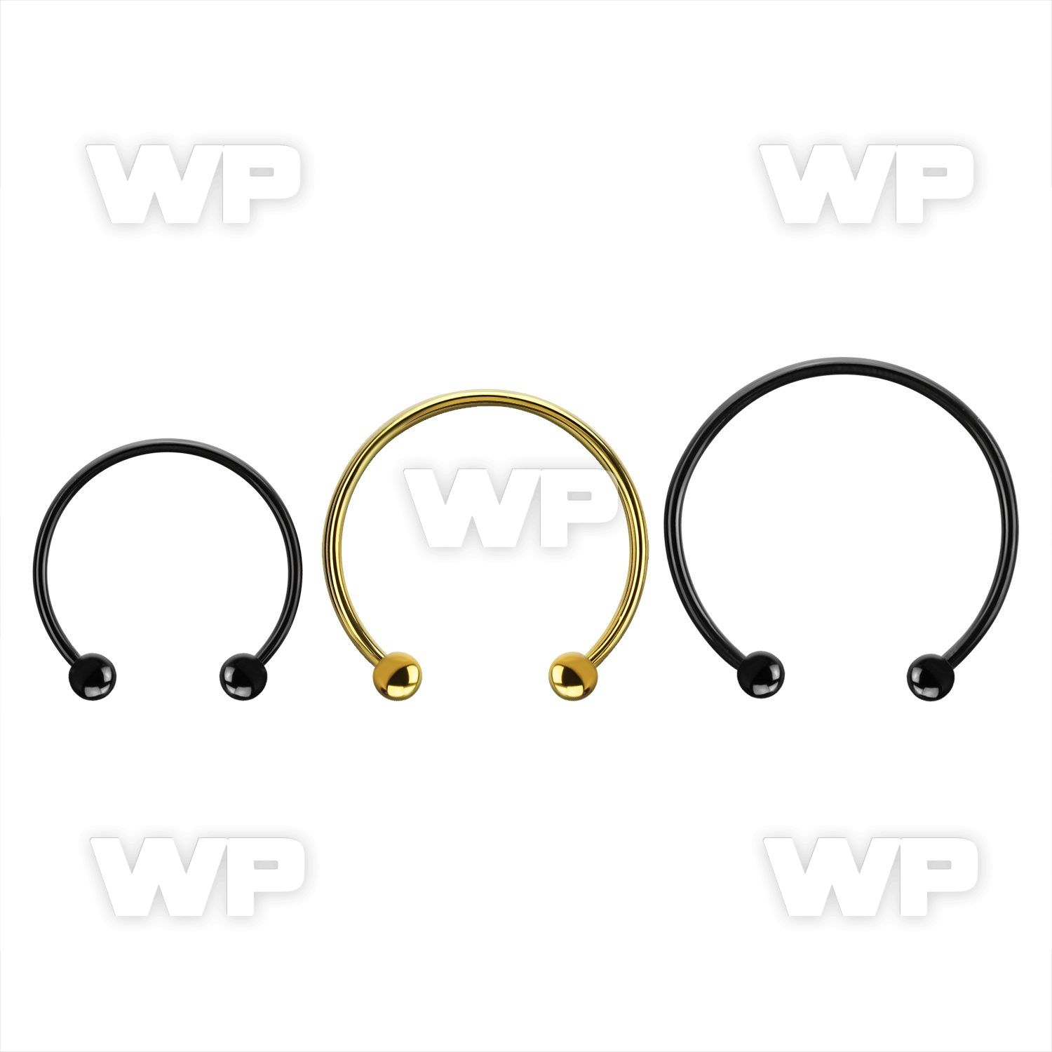 cbmtb4l xxl anodized steel circular barbell, 14g w 4mm balls