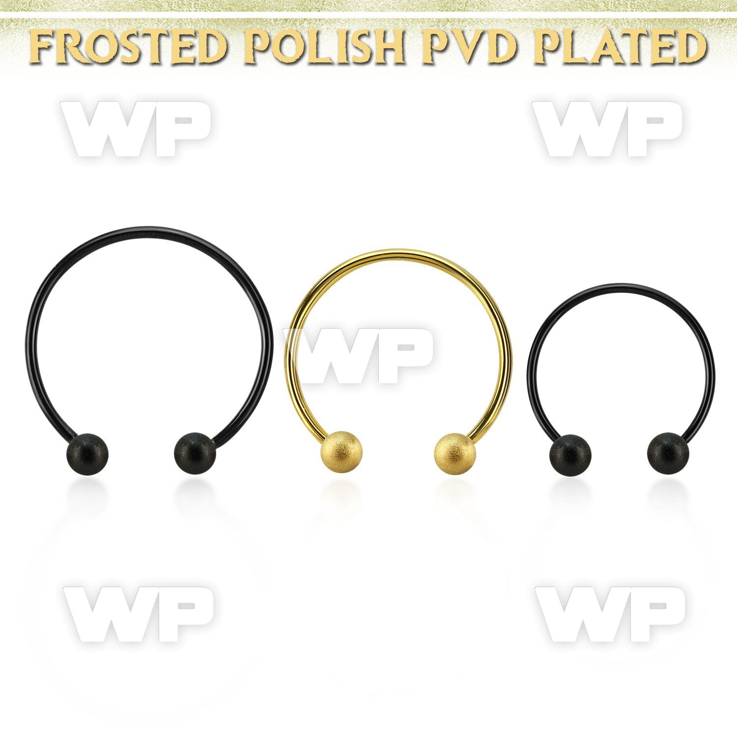 cbmtfo6l xxl anodized steel cbr, 14g w 6mm frosted steel balls