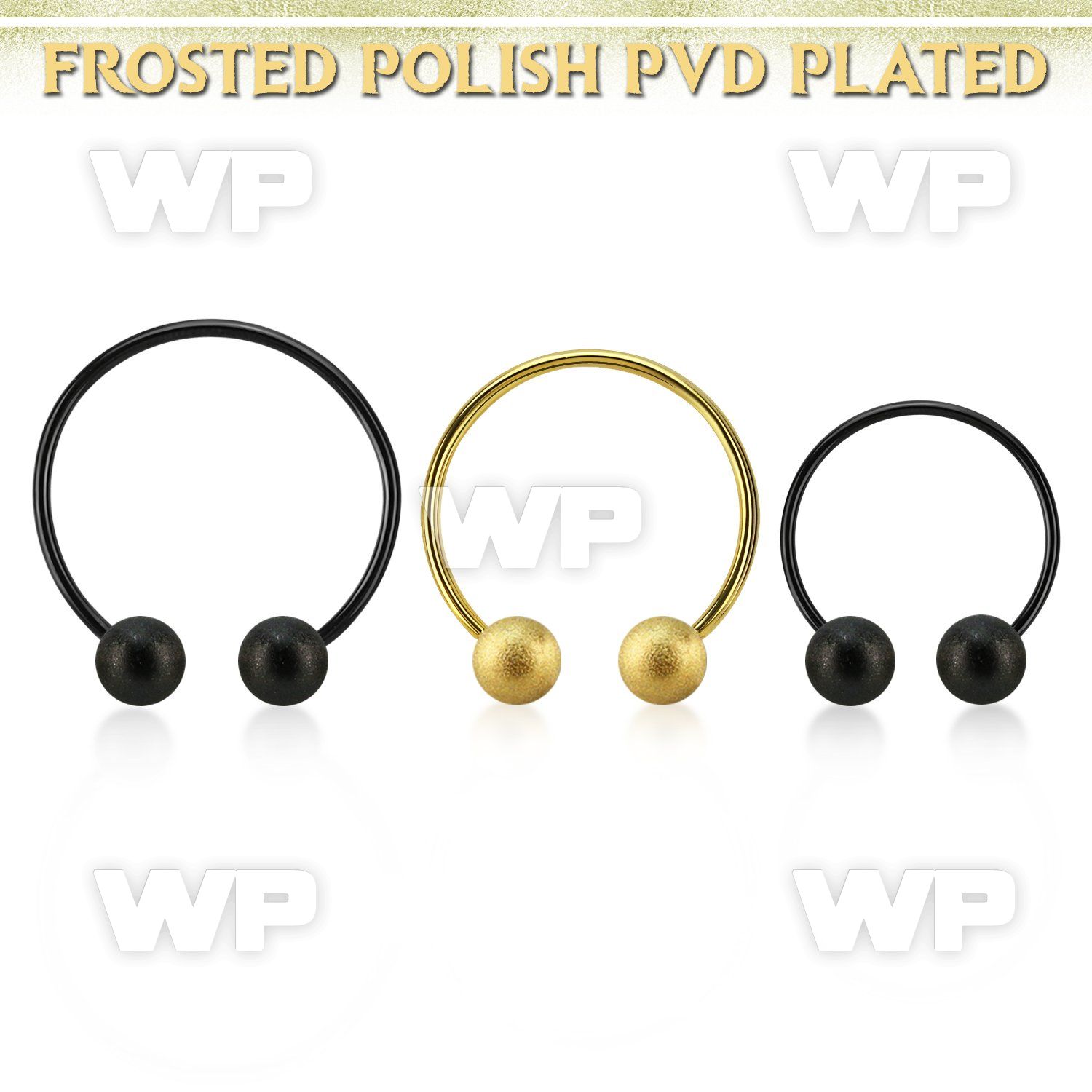 cbmtfo8l xxl anodized steel cbr, 14g w 8mm frosted steel balls