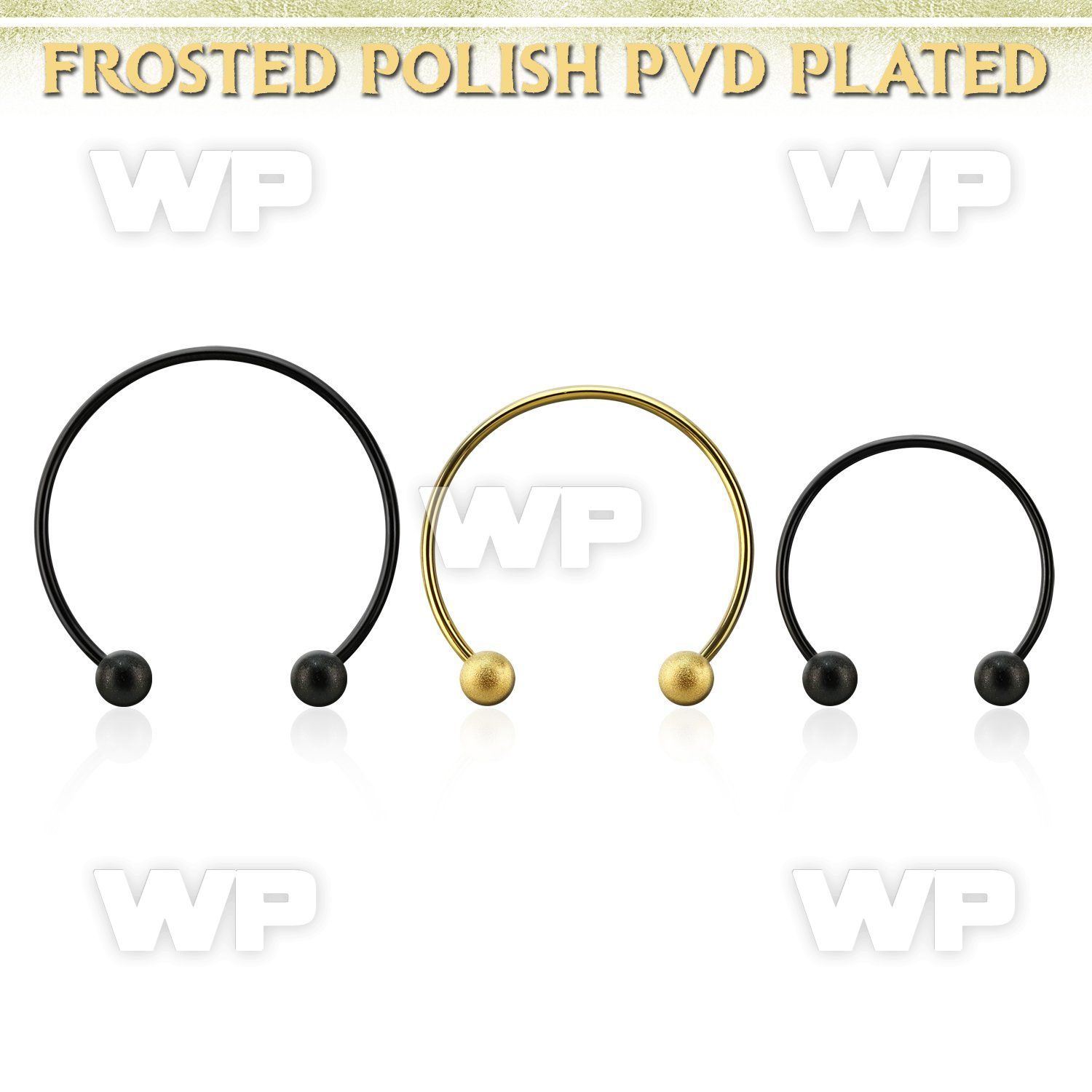 cbstfo3l xxl anodized steel cbr, 16g w 3mm frosted steel balls