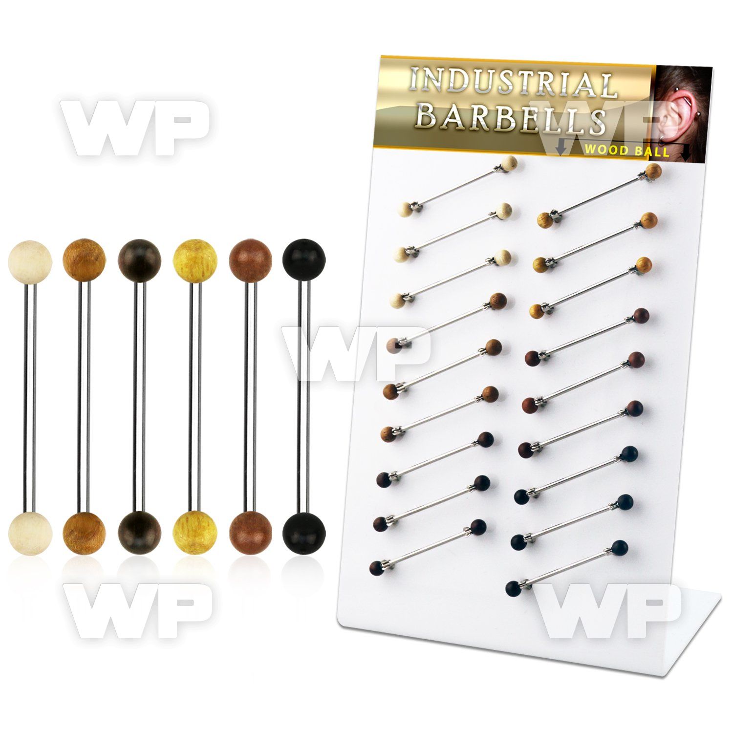 dind26 board w 18 organic industrial barbell 5mm wood balls