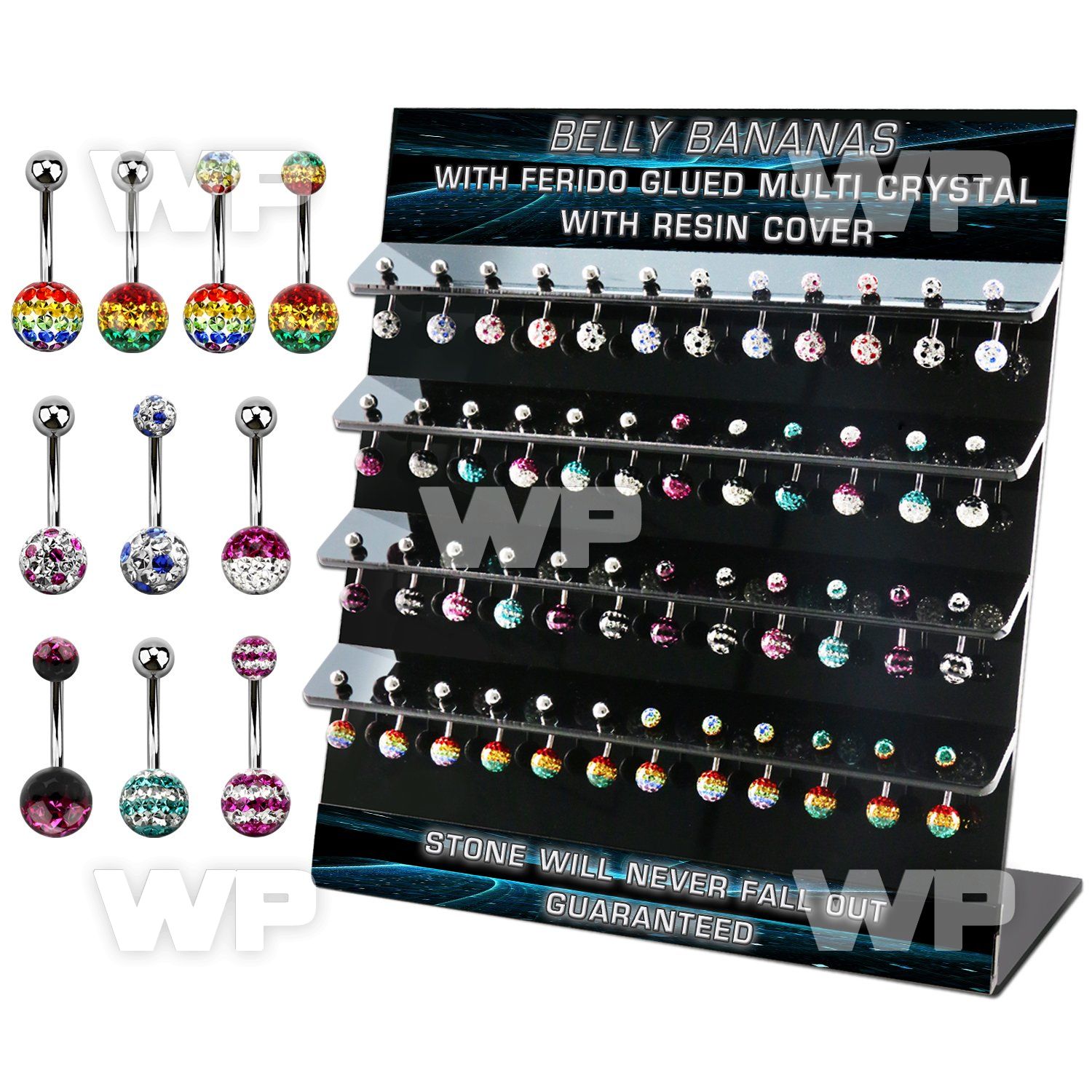 dmcd12 display w steel belly bananas w mix design ferido ball