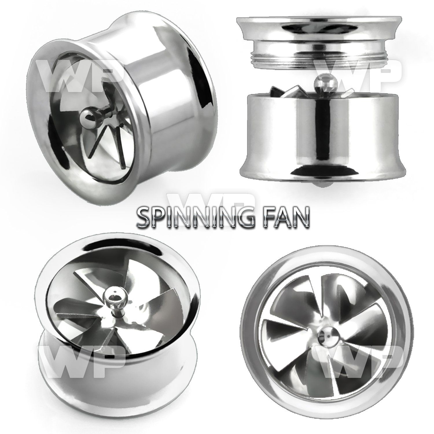 dmd7 316l steel double flared flesh tunnel internal screw fit ear lobe piercing