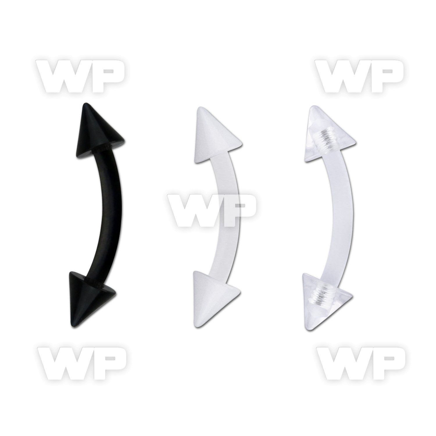 fbnevcn bioflex eyebrow banana w 3mm cones