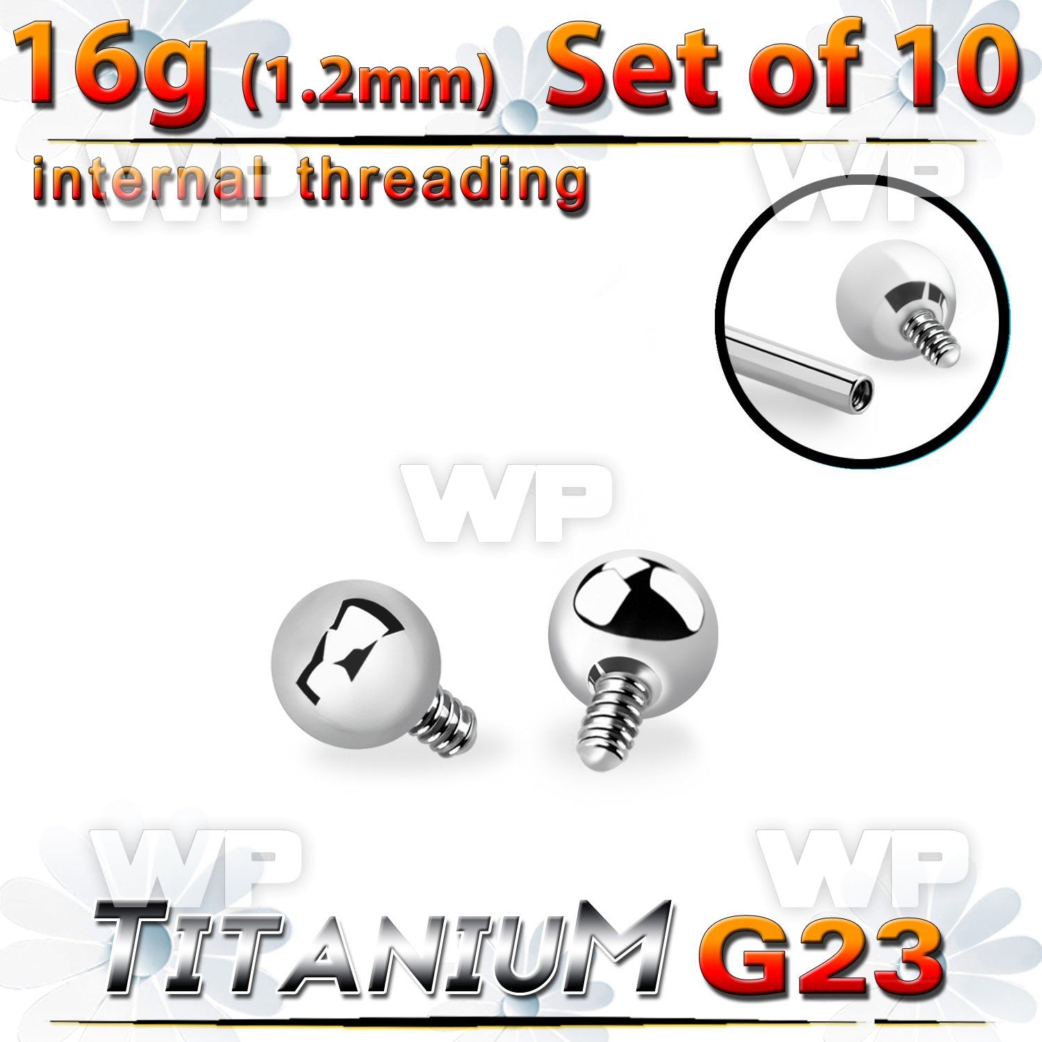 fh47bks8 implant grade titanium balls 09 threading 10pcs