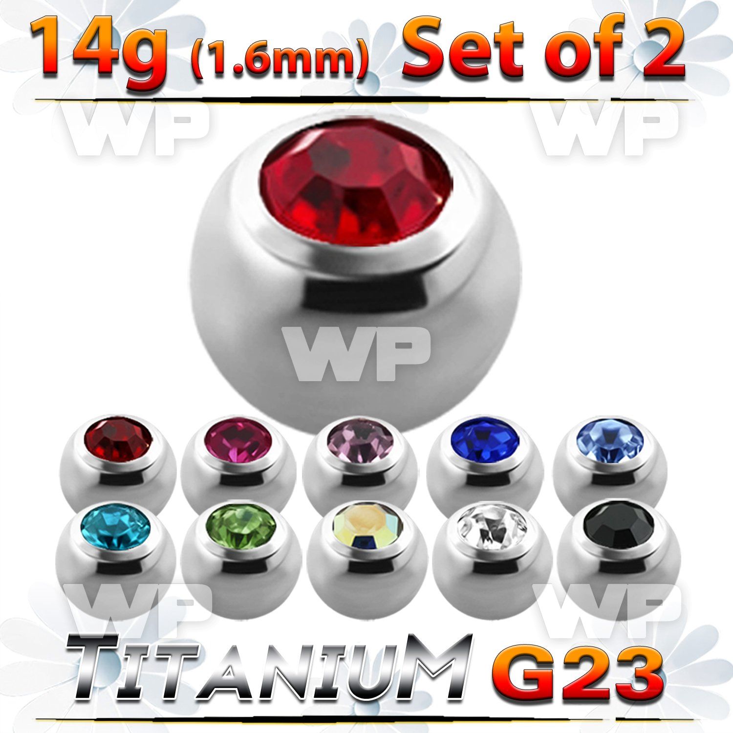 fhc4y pack 6mm g23 titanium ballspress fit color crystals threa belly piercing