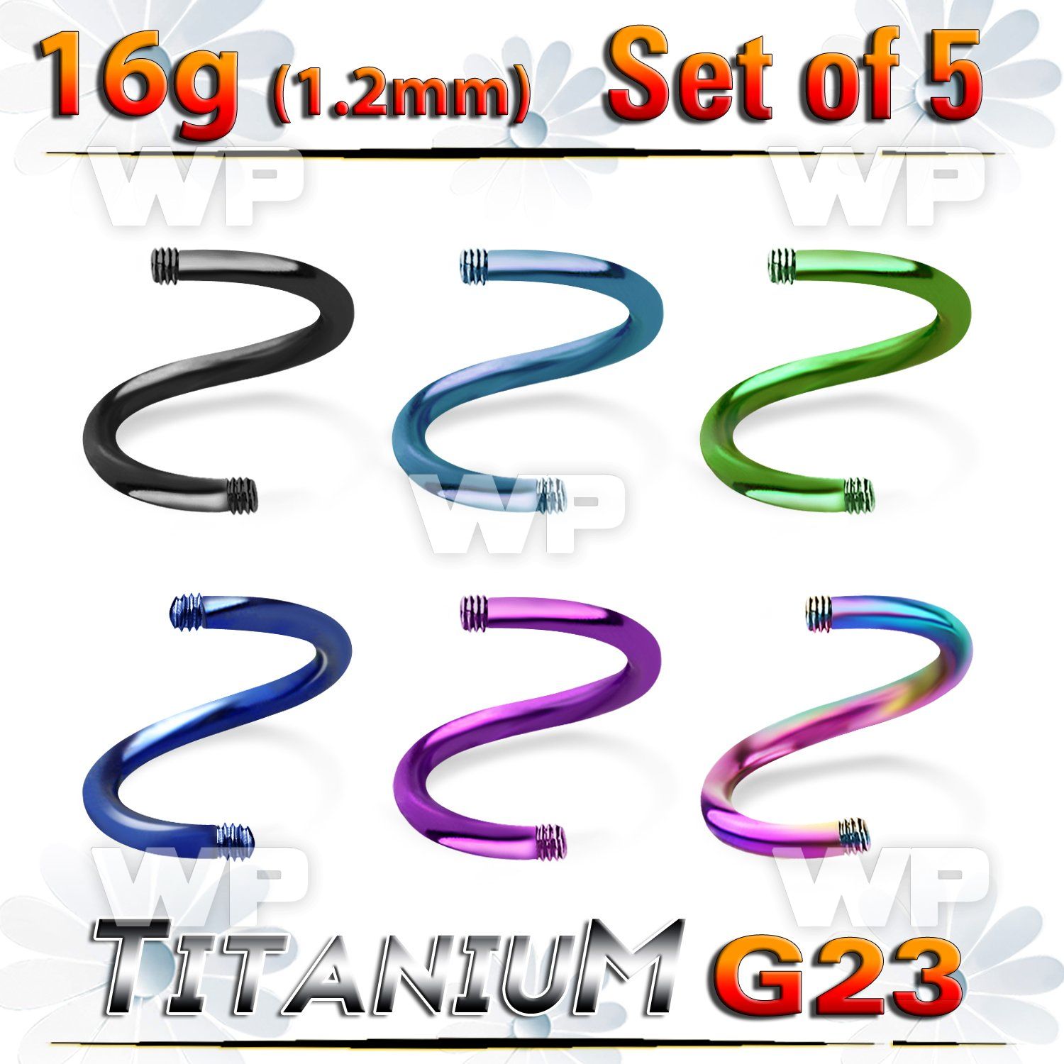 fhr3meyi pack 5mm ion plated g23 titanium cbr horseshoe post1 2mm 