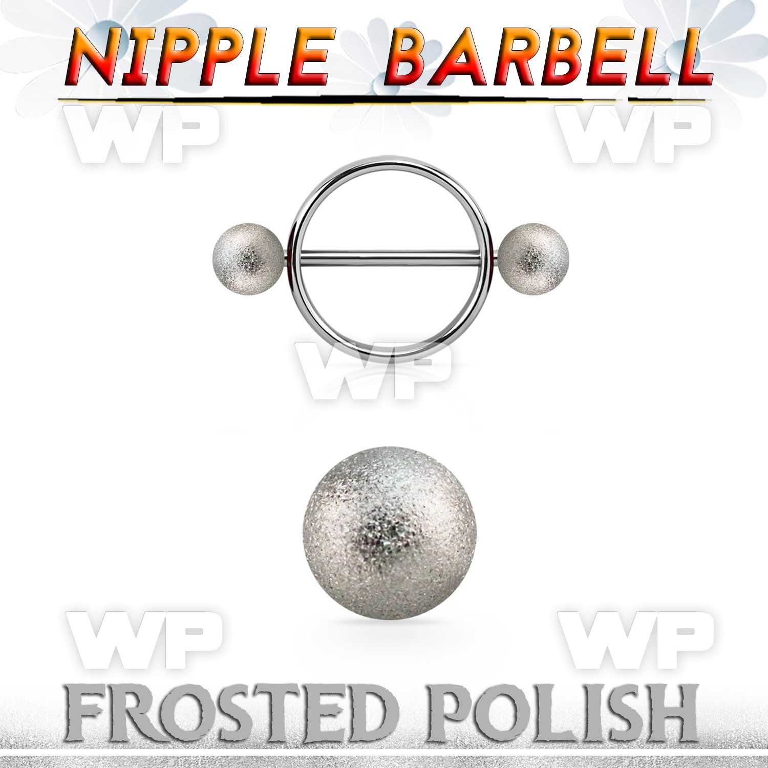 fonpe5 steel round nipple shield w 5mm frosted steel balls
