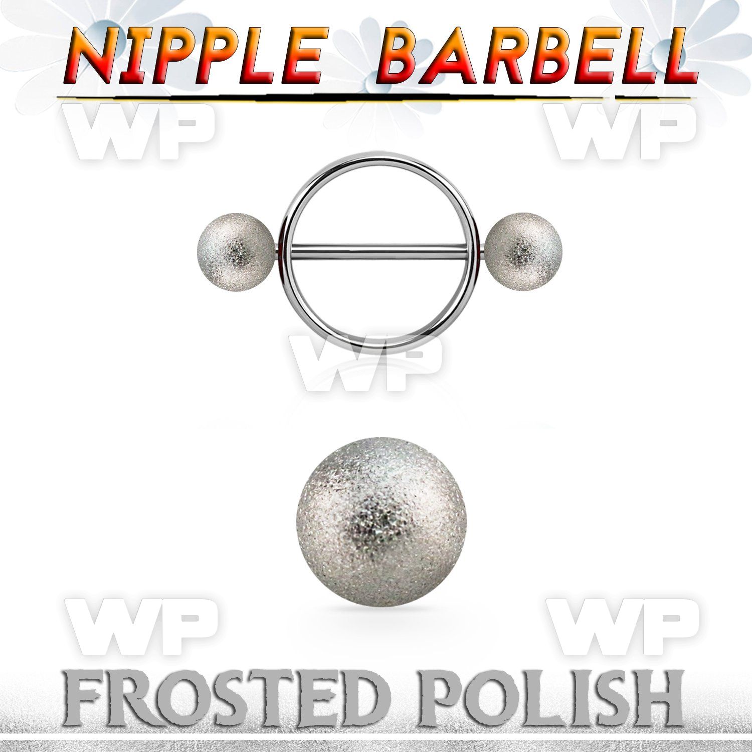 fonpe6 steel round nipple shield w 6mm frosted steel balls