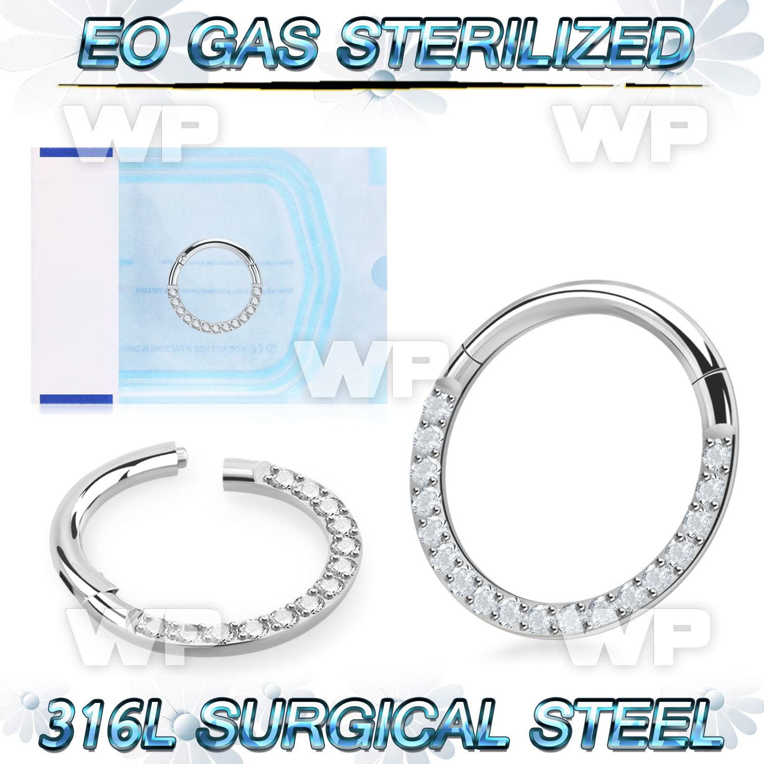 g3i3xee presterilized steel hinged segment clicker cz side
