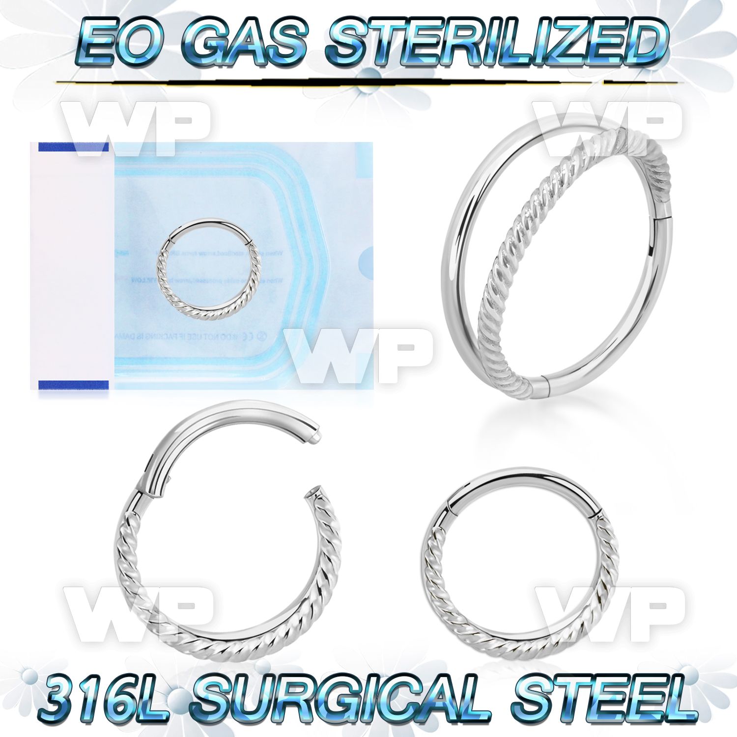 g3i3xek presterilized steel segment clicker plain twisted