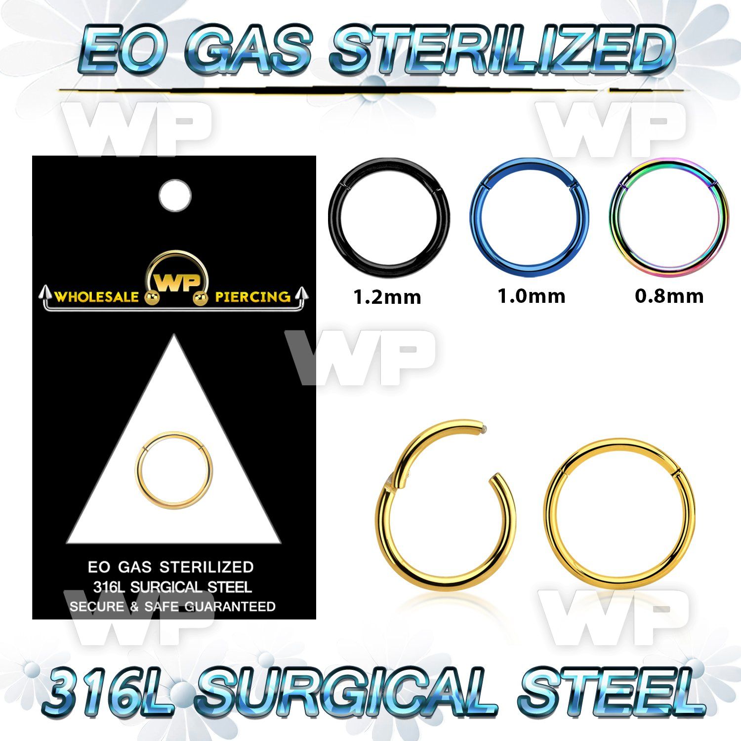 g3wixr presterilized pvd plated steel hinged segment clicker