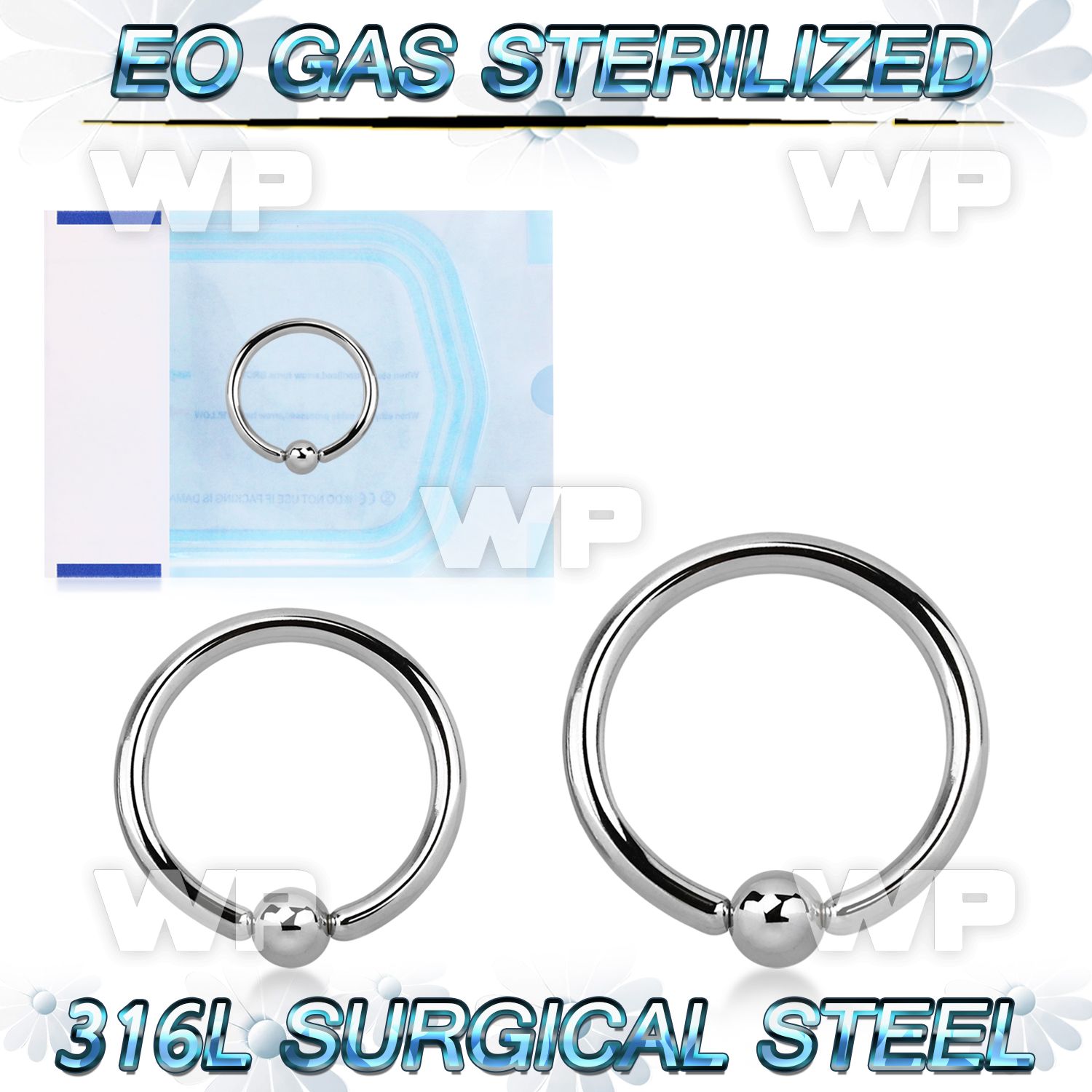g46aet3 sterilized implant grade steel captive hoop