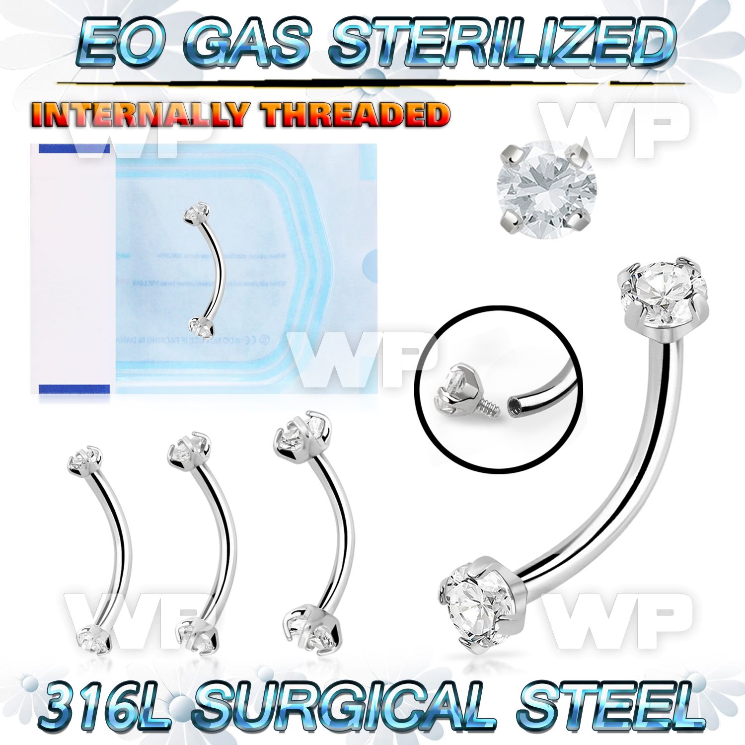 g4uwk6g8 presterilized steel bananabell 16g cz internal
