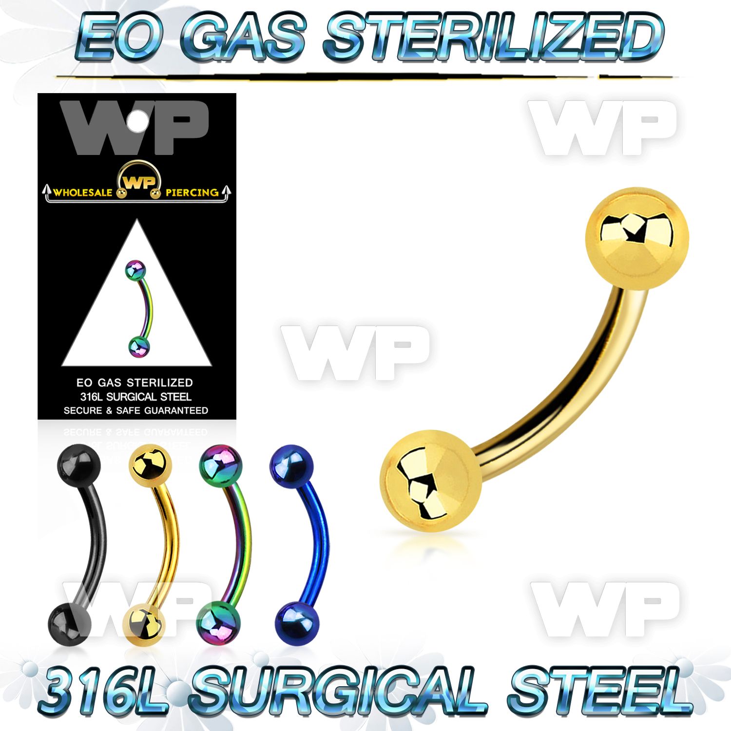 g4uwr4 presterilized pvd plated steel bananabell two balls