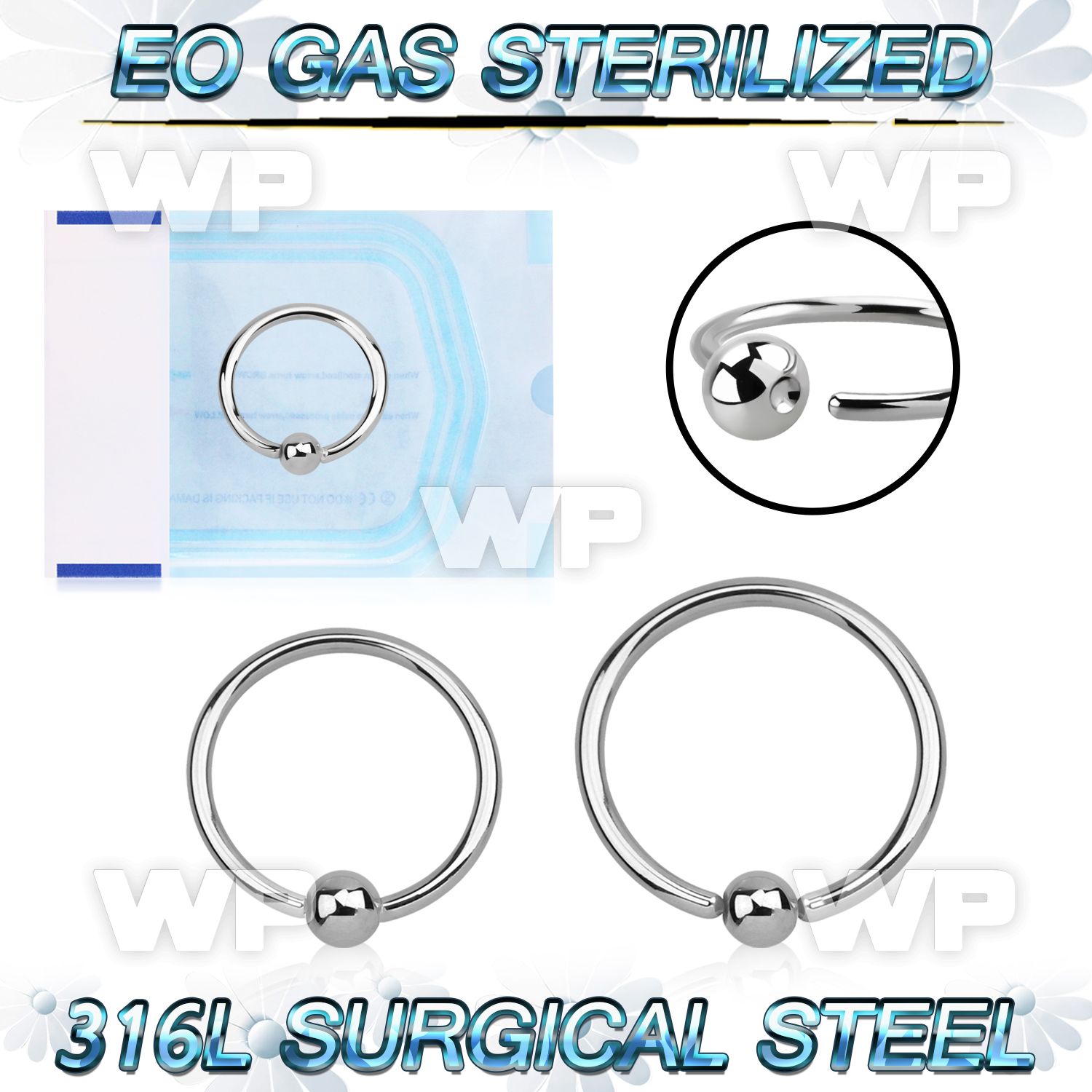 g4w1aet sterilized annealed steel captive hoop