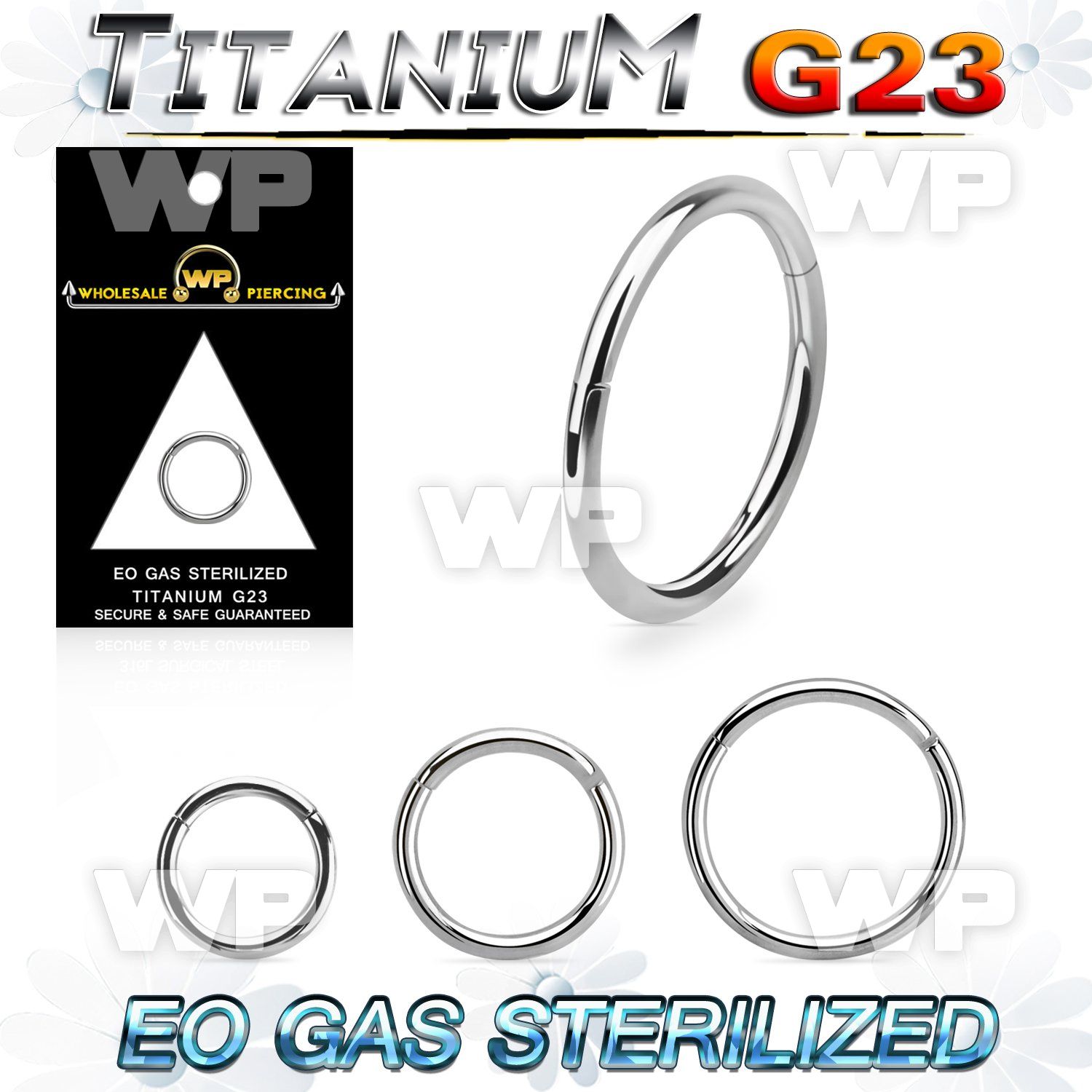 gh3wixet presterilized titanium hinged segment clicker 18g