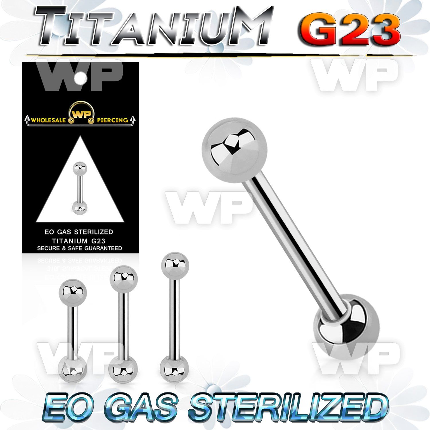 gh44w4 g23 titanium eyebrow barbell 1 2mm 3mm ball eyebrow piercing