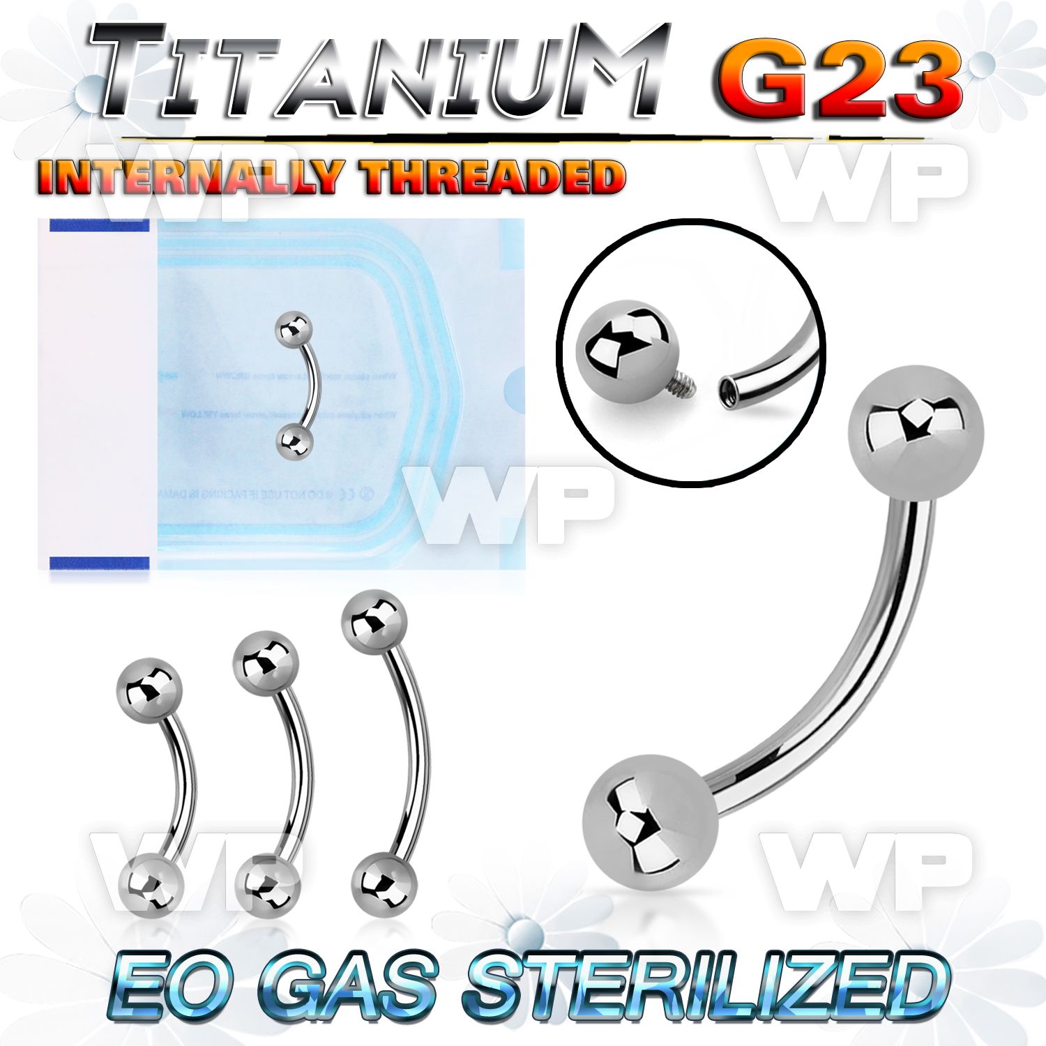 gh4uw48u presterilized titanium bananabell balls internal