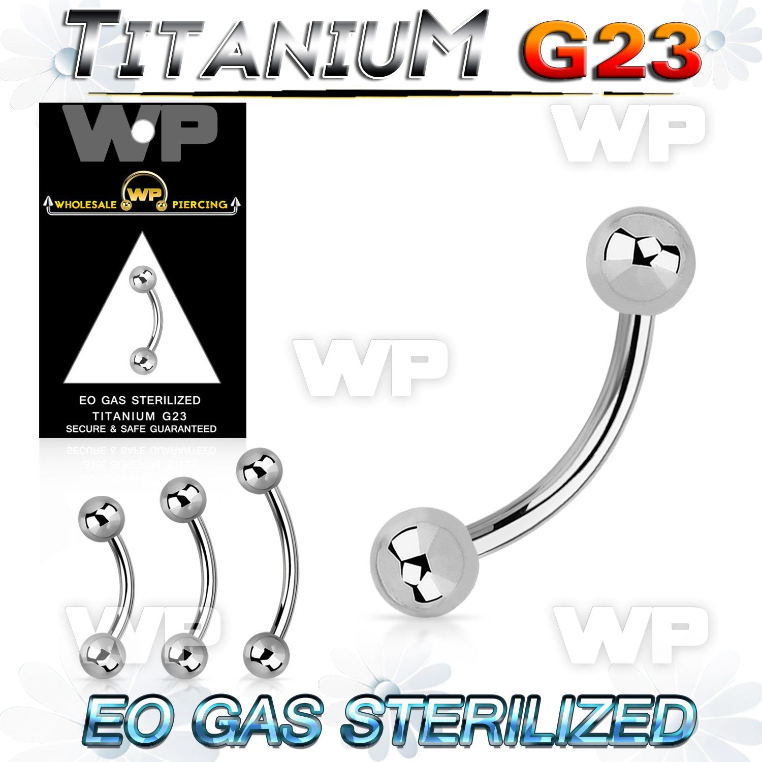 gh4uw4 g23 titanium micro banana 1 2mm 3mm ball eyebrow piercing