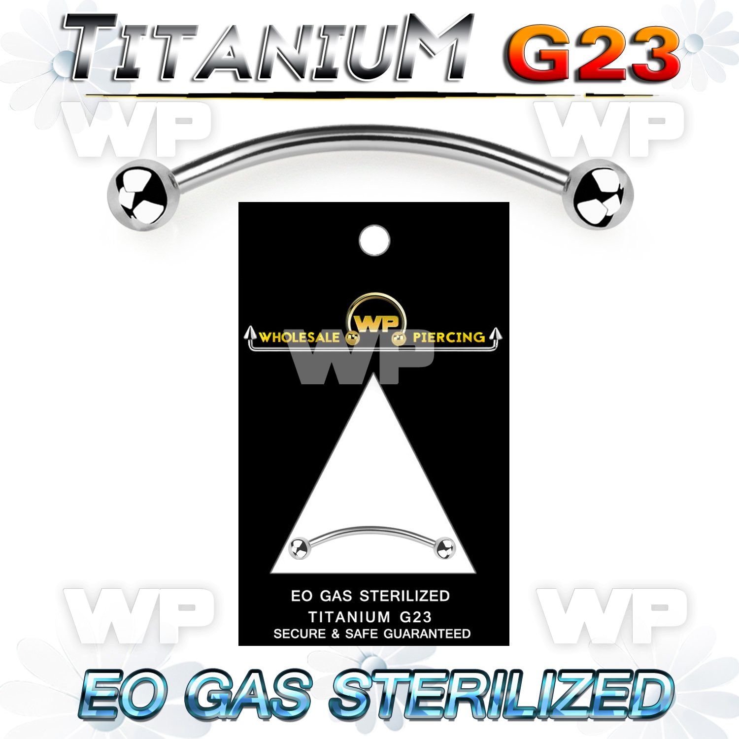 gh4uw4b sterilized titanium snake eyes piercing banana