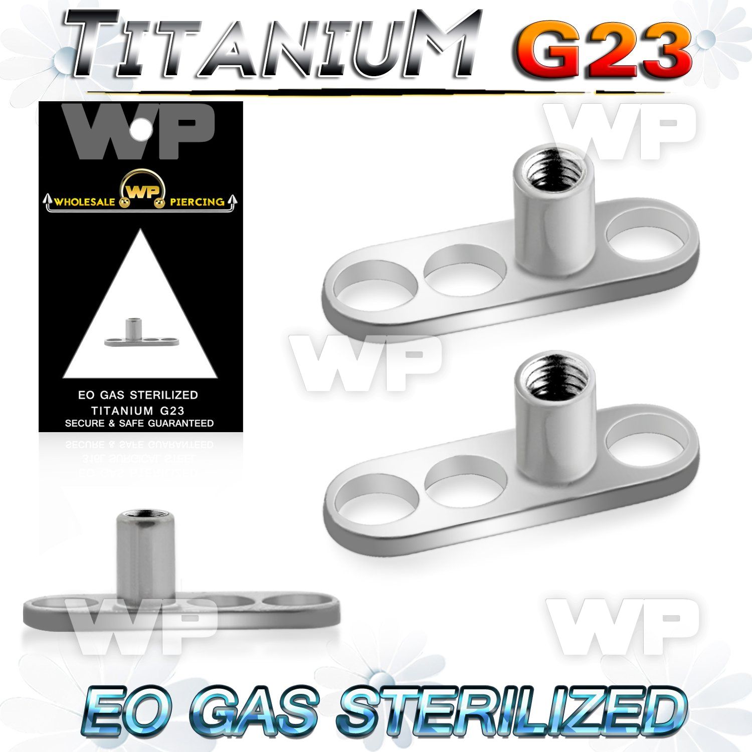 gr37k presterilized titanium dermal basepart 3holes internal