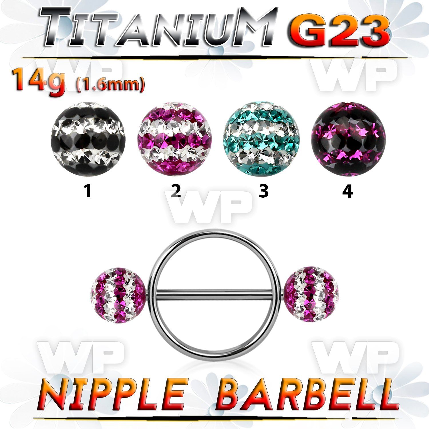 h1dumwt 316l steel round nipple shieldg23 titanium barbell 1 6mm nipple piercing