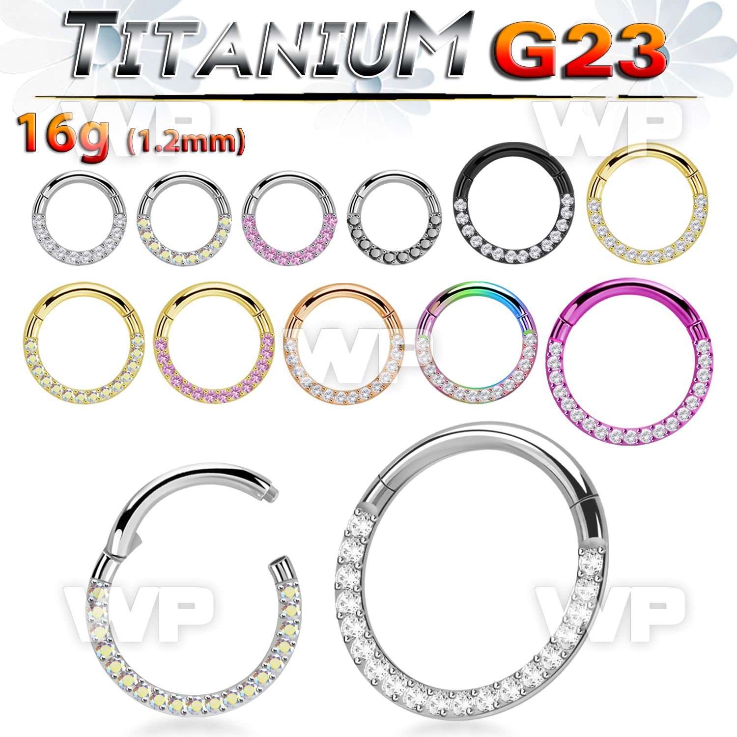 h3i3xee titanium hinged segment clicker 16g cz side